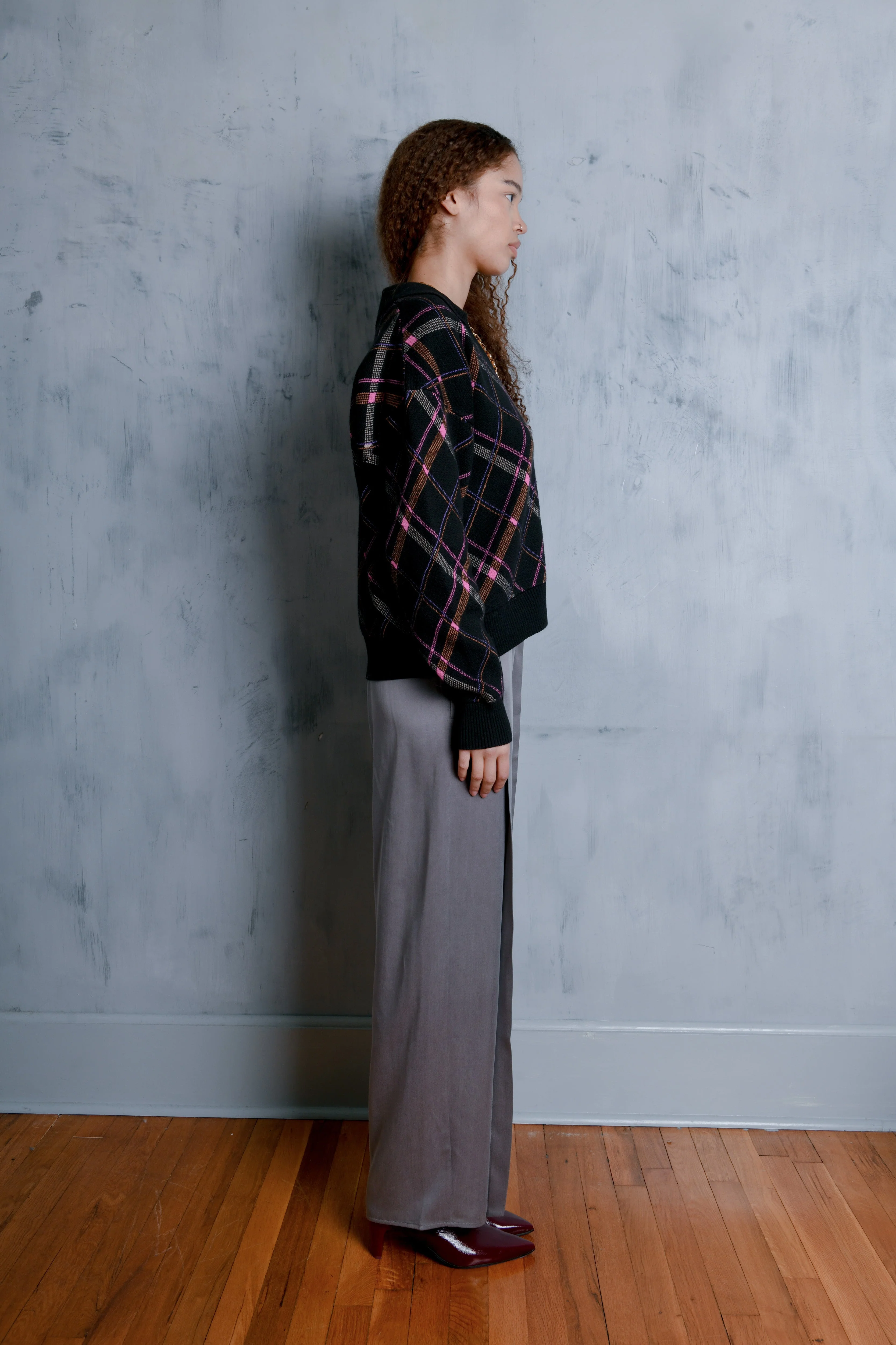 Untitled in Motion Knit Polo Viv Plaid - Image 2