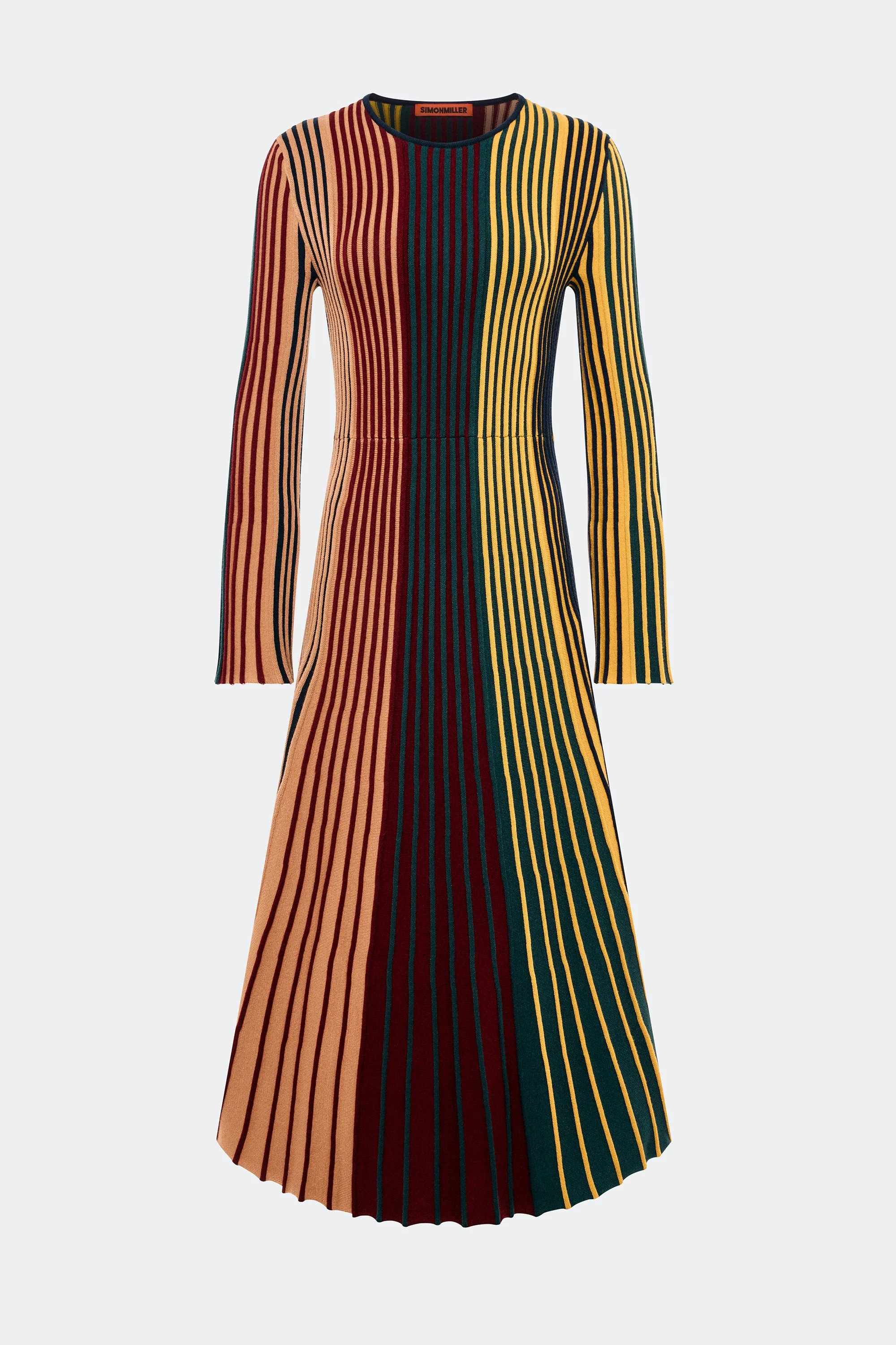 Simon Miller Celia Knit Dress - Multi Color Rib - Image 2