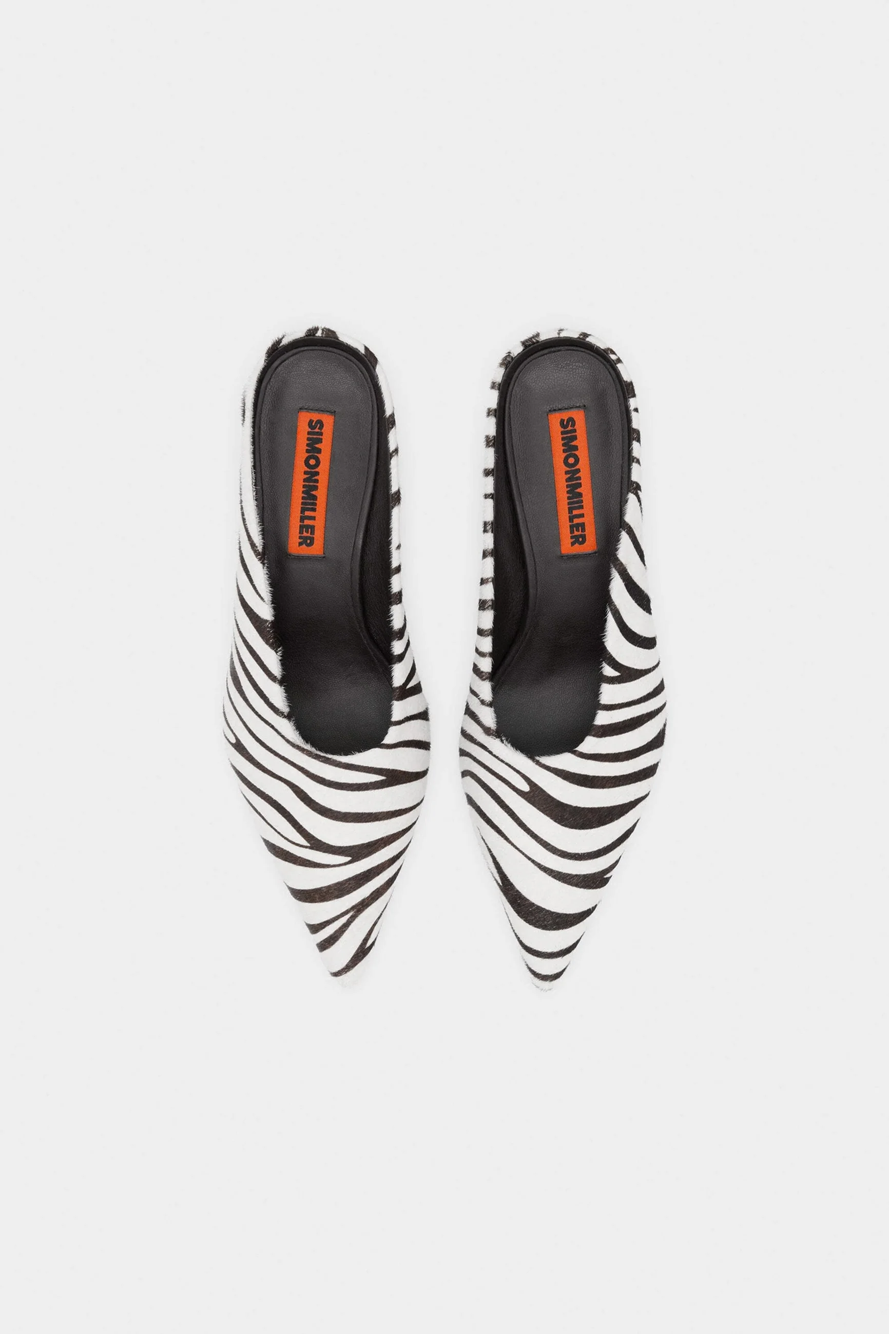 Simon Miller Haircalf Pointed Gala Mule - Zebra - Image 2