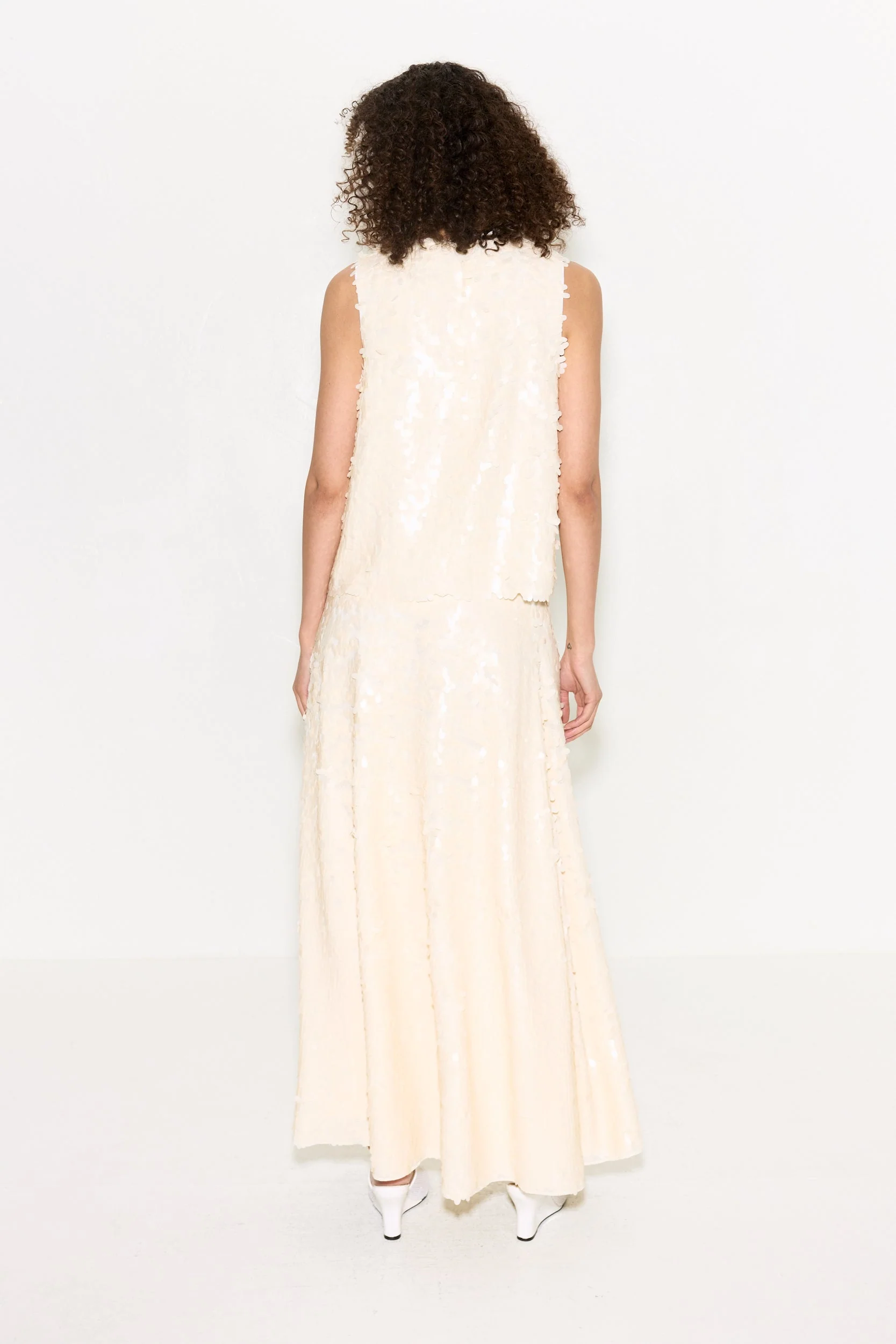 Simon Miller Shirley Sequin Top - Bone - Image 3