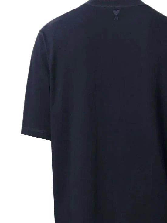 AMI Short Sleeve T-Shirt - Navy - Image 2
