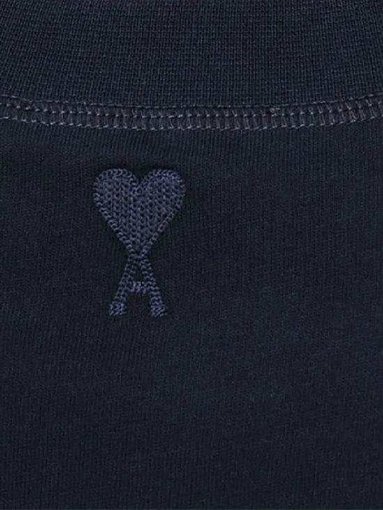 AMI Short Sleeve T-Shirt - Navy - Image 3