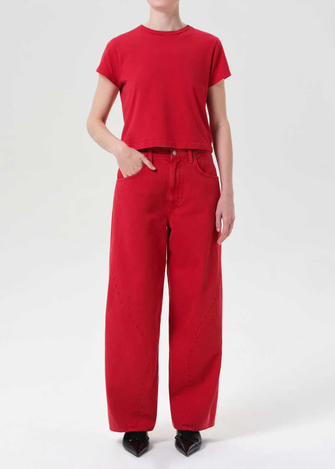 AGOLDE Twist Jean Jeans - Tomato - Image 3