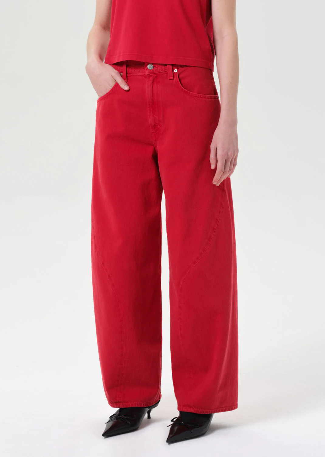 AGOLDE Twist Jean Jeans - Tomato - Image 4
