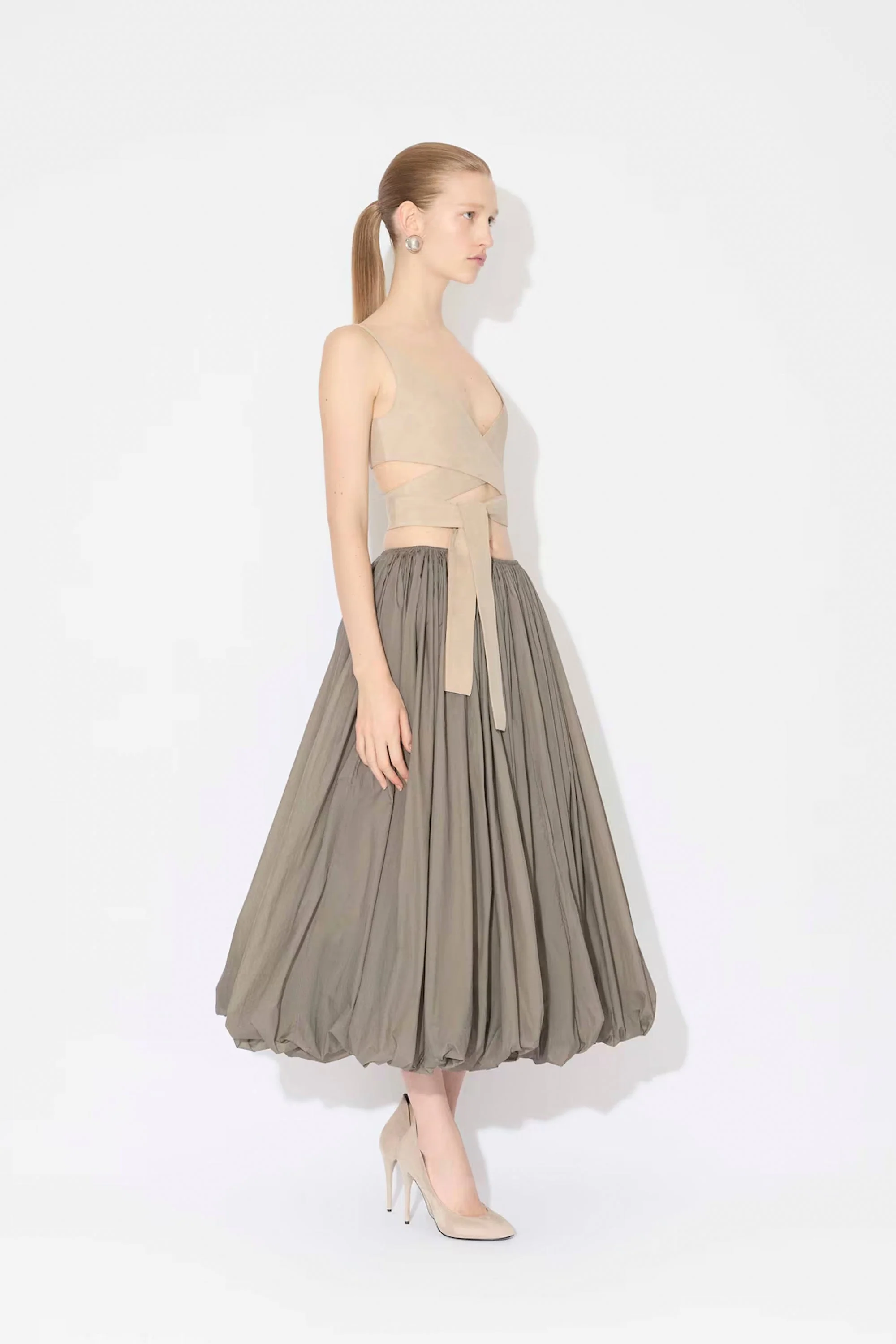 Alaia Maxi Skirt - Tourterelle - Image 2