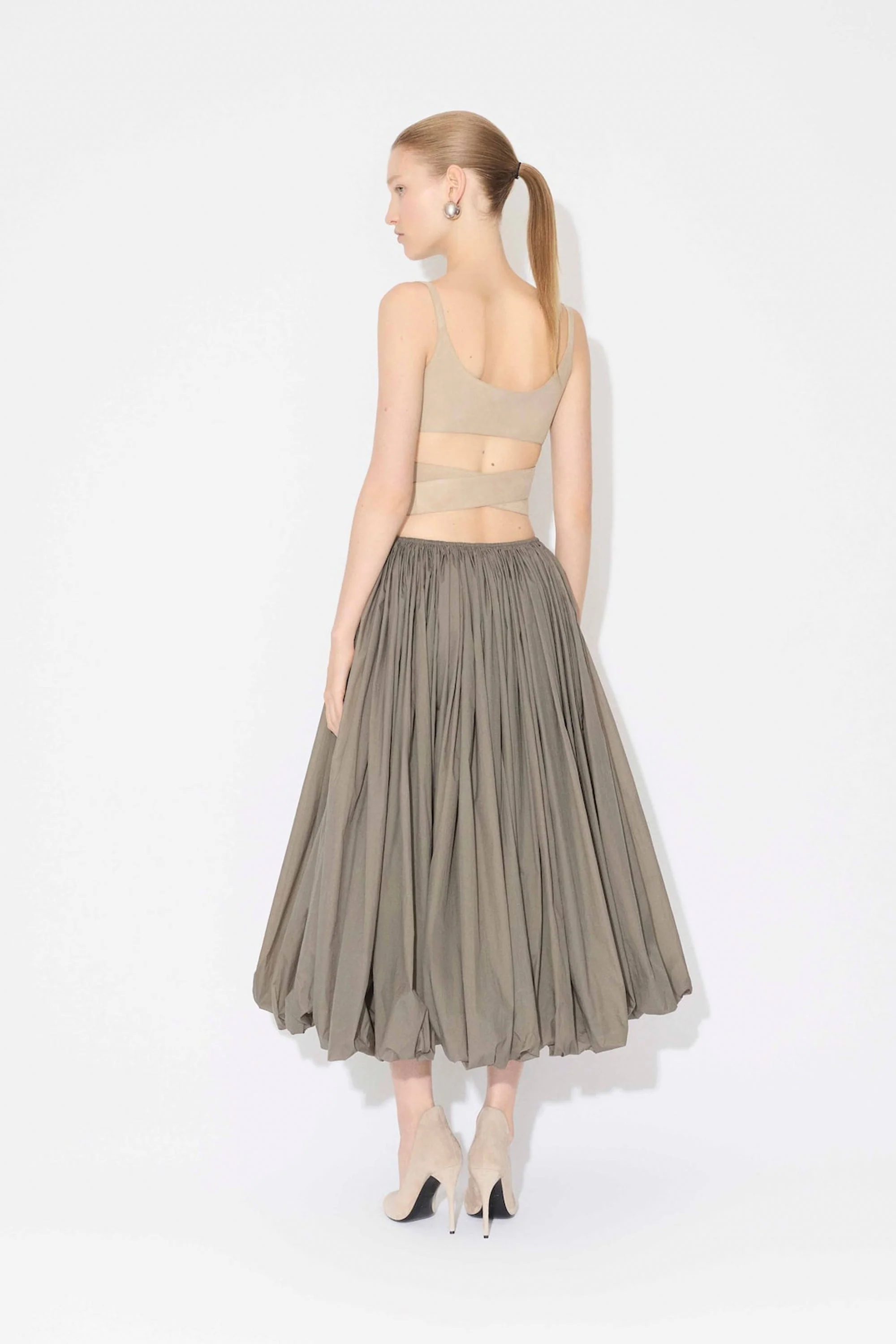 Alaia Maxi Skirt - Tourterelle - Image 3