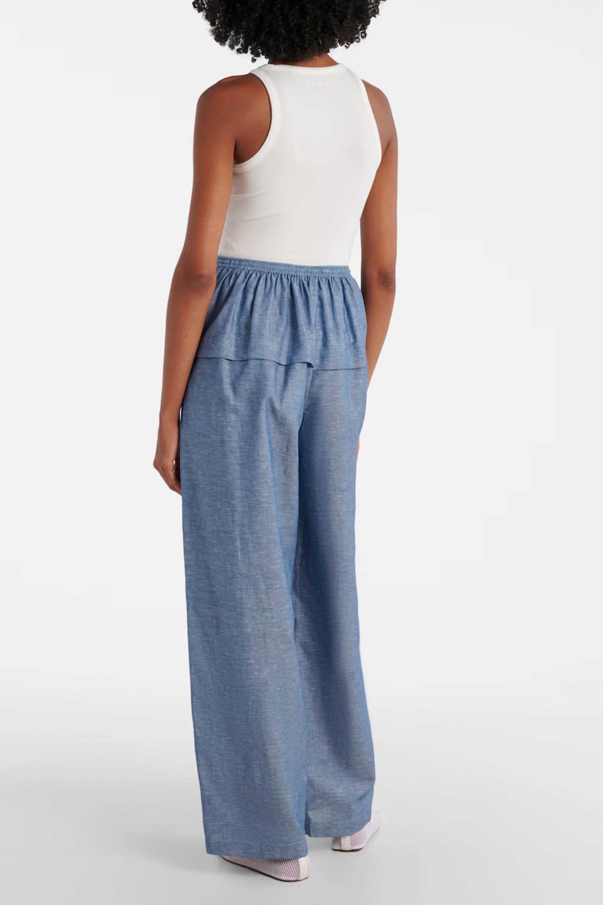 Alaia Peplum Pants - Bleu Jeans - Image 3