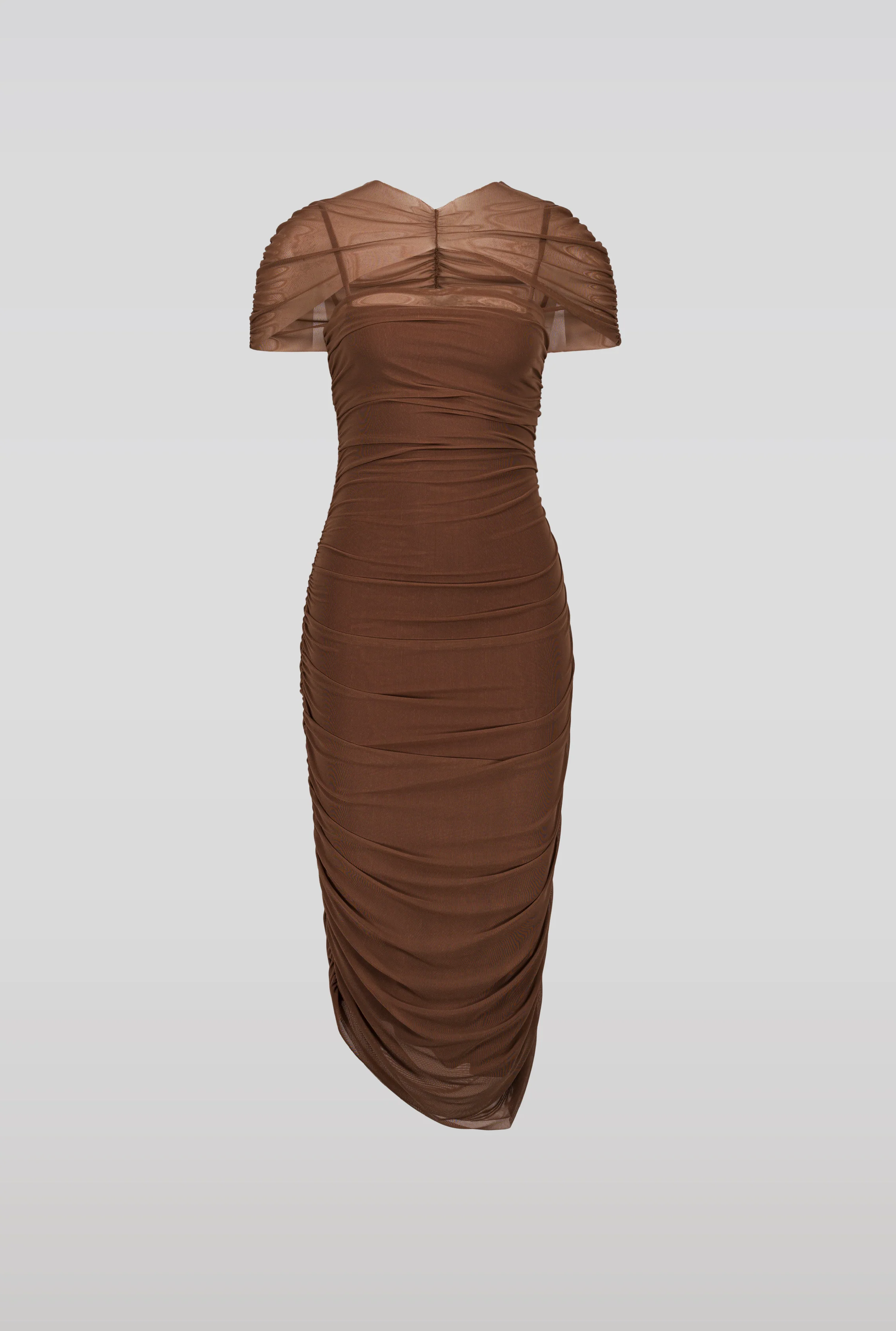 SAEMDI Draped Cape Dress - Image 2