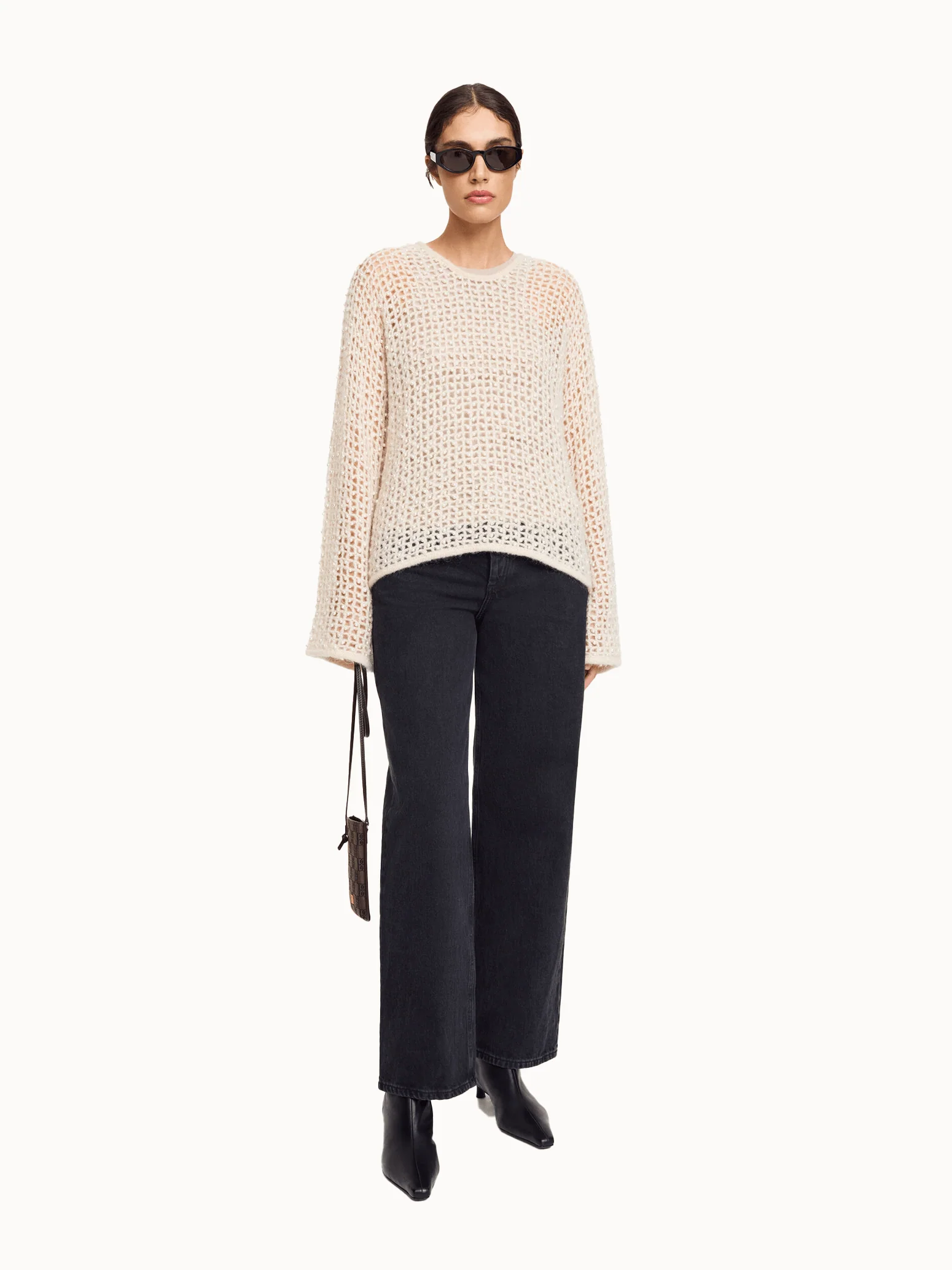 By Malene Birger Amil Sweater - Oyster Gray - Image 3