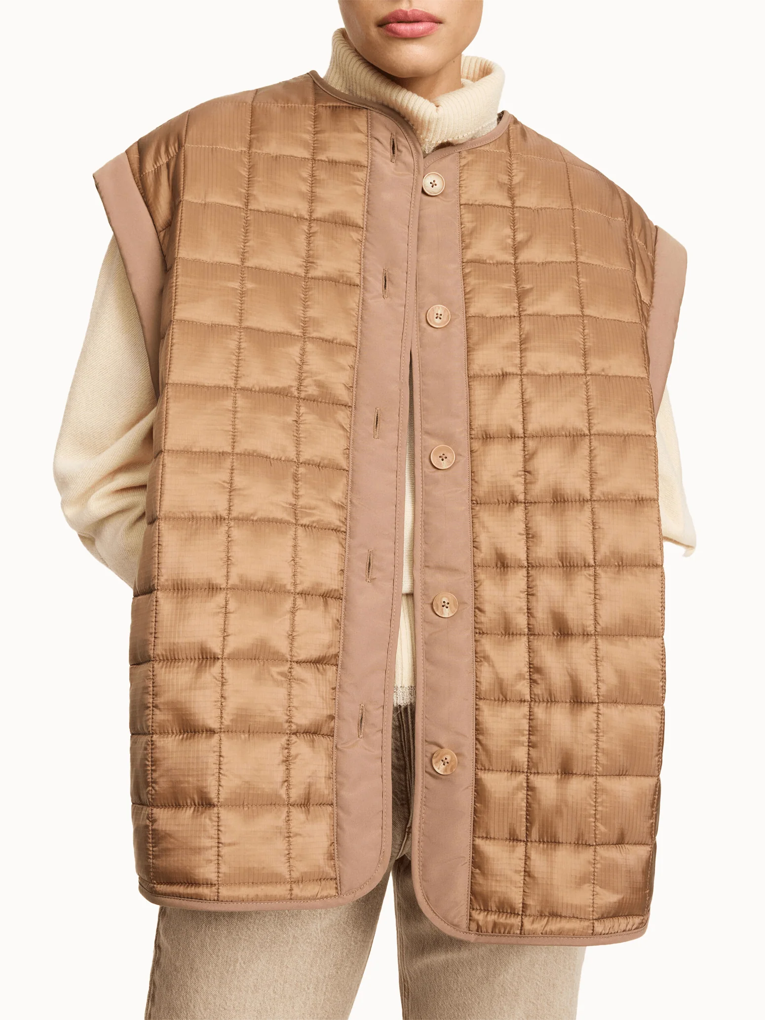 By Malene Birger Edith Padded Jacket - Toasted Coconut - Image 2