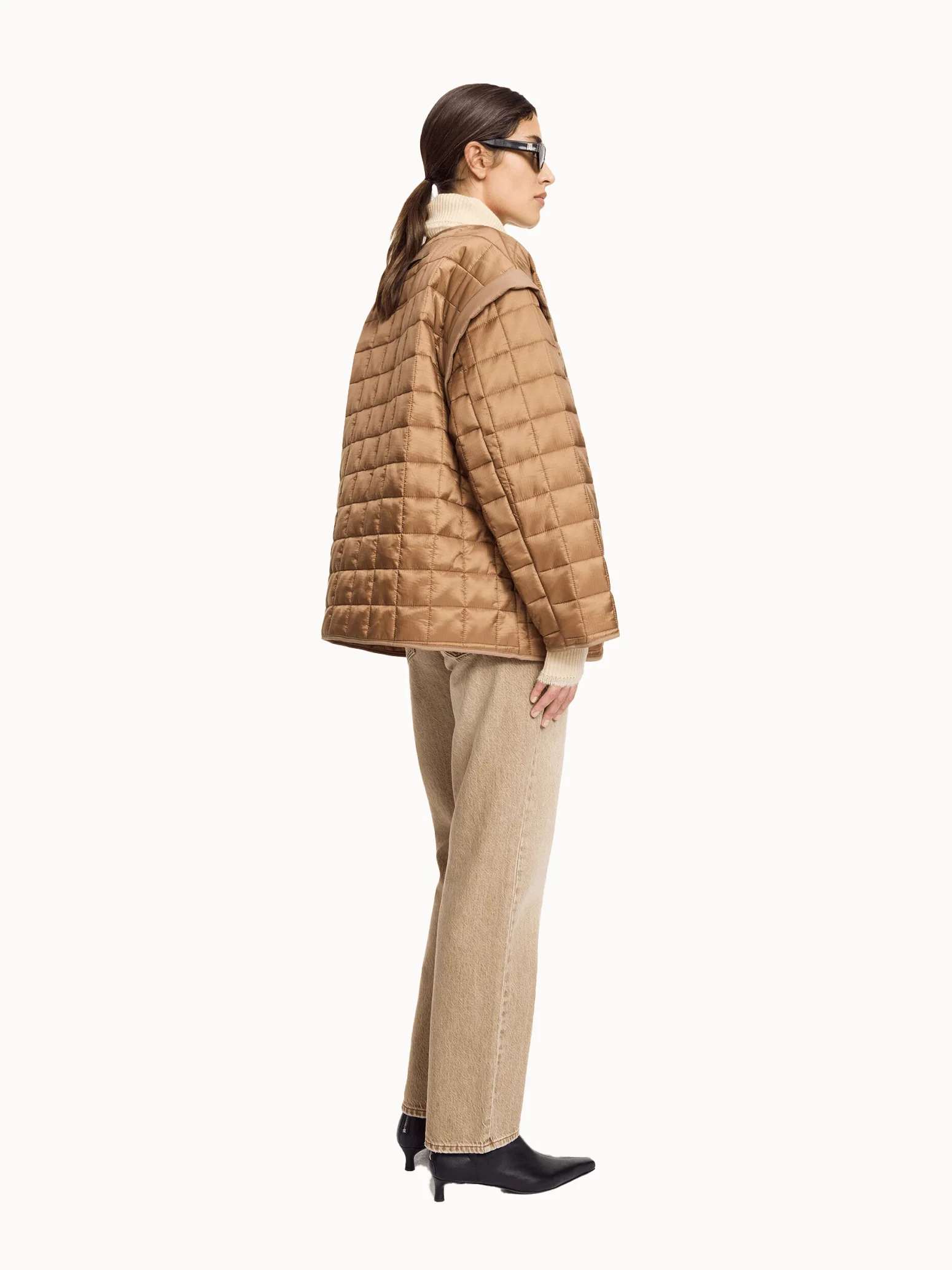 By Malene Birger Edith Padded Jacket - Toasted Coconut - Image 4