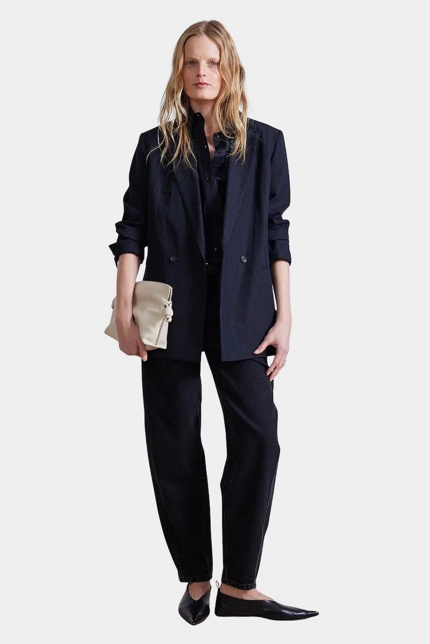 Apiece Apart High Rise Mari Barrel Jean - Luna Wash - Image 3