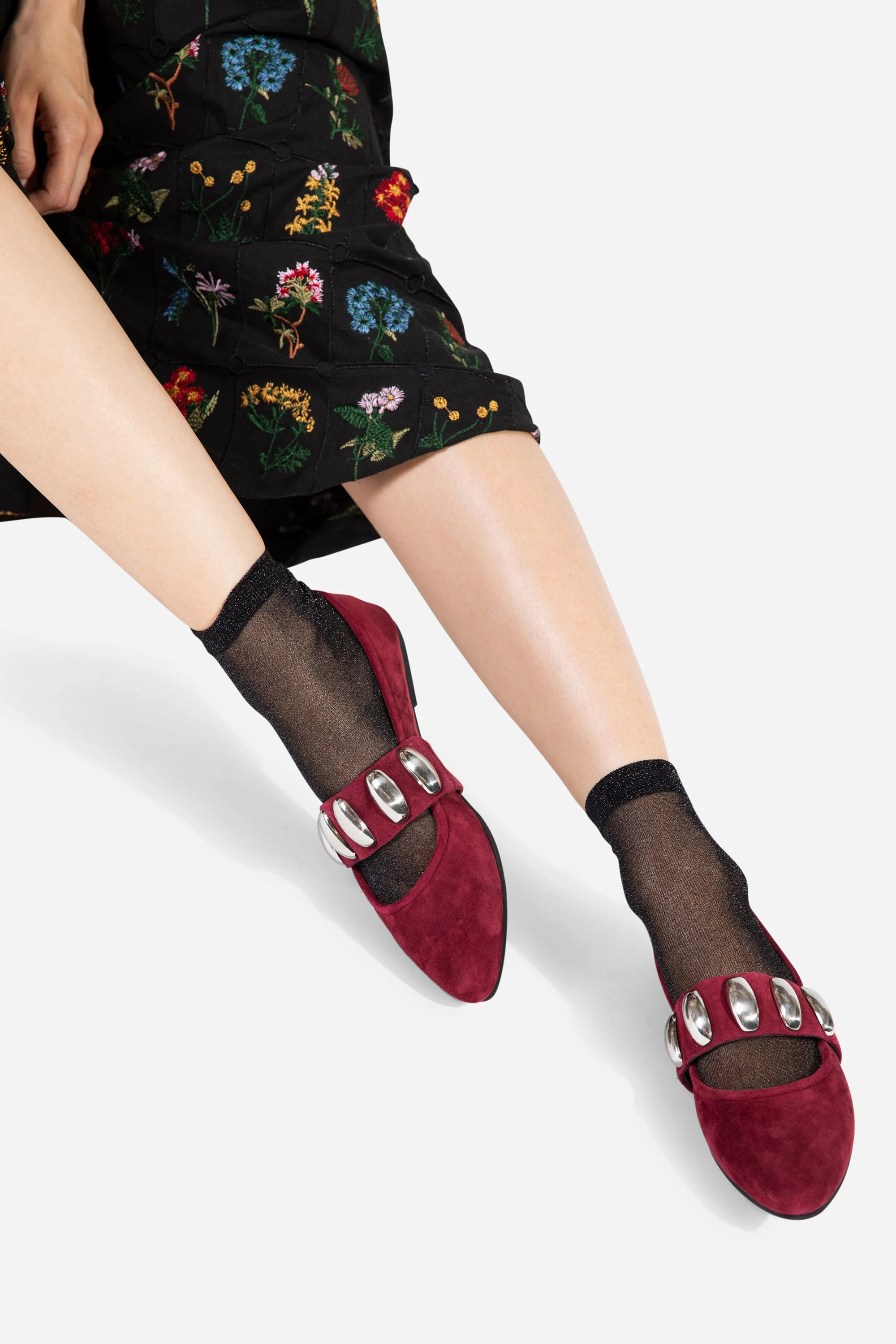 INTENTIONALLY __________. Tone Oversized Stud Mary Jane Flat - Image 2