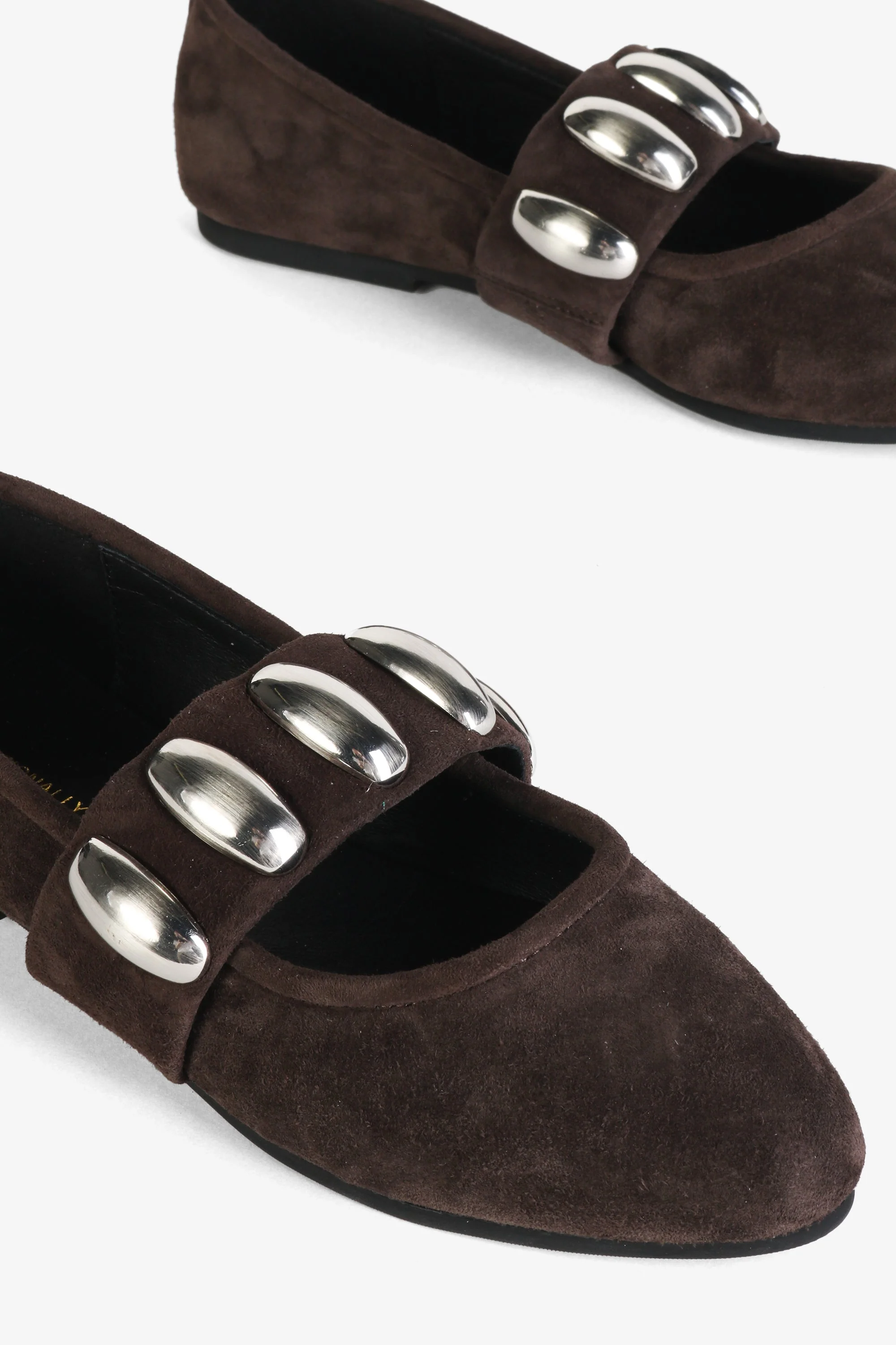 INTENTIONALLY __________. Tone Oversized Stud Mary Jane Flat - Image 9