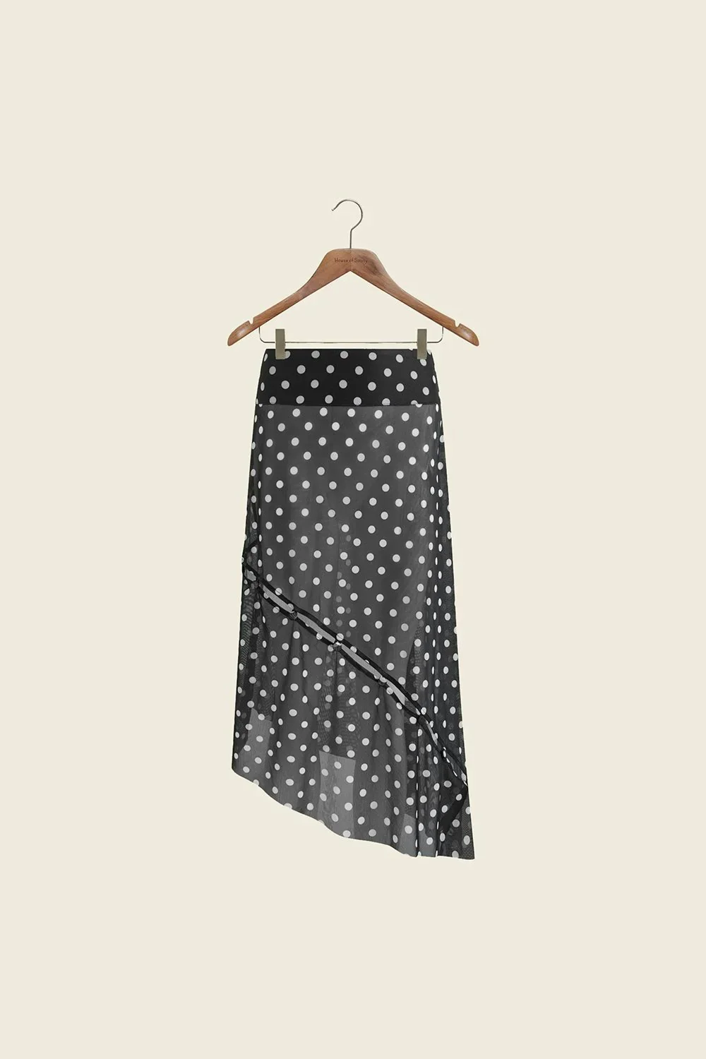 House of Sunny Polka Dot Mesh Printed Skirt - Multi - Image 6