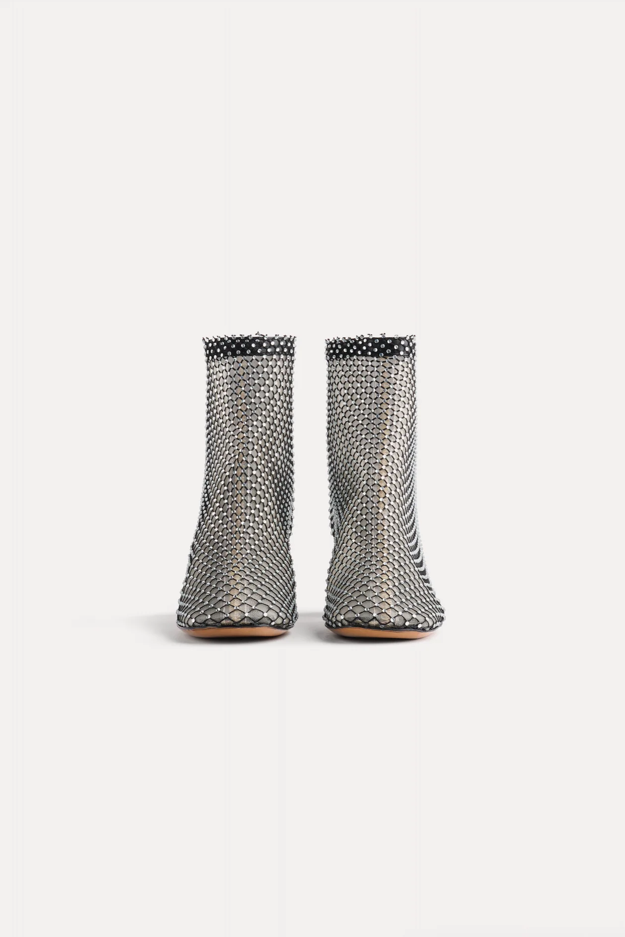 Forte Forte Strass Mesh Booties - Black - Image 3