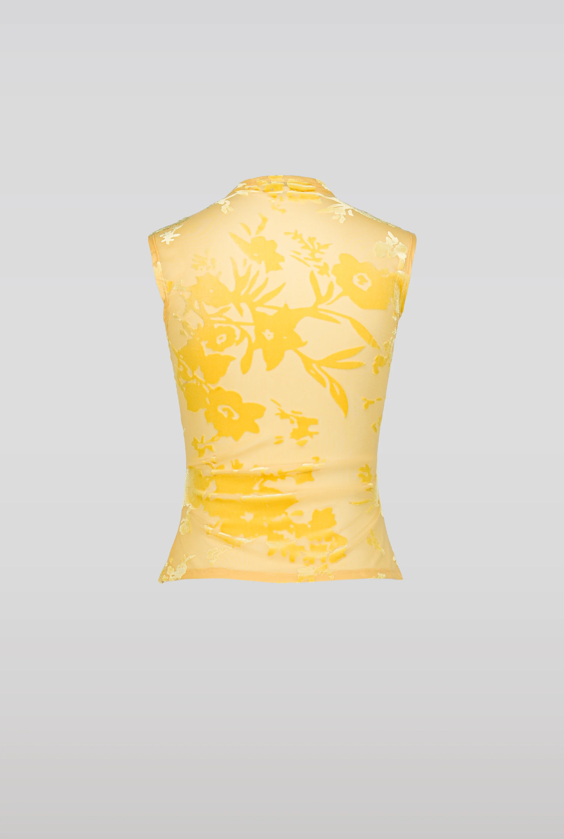SAEMDI Flocked Floral Velvet Top - Image 2