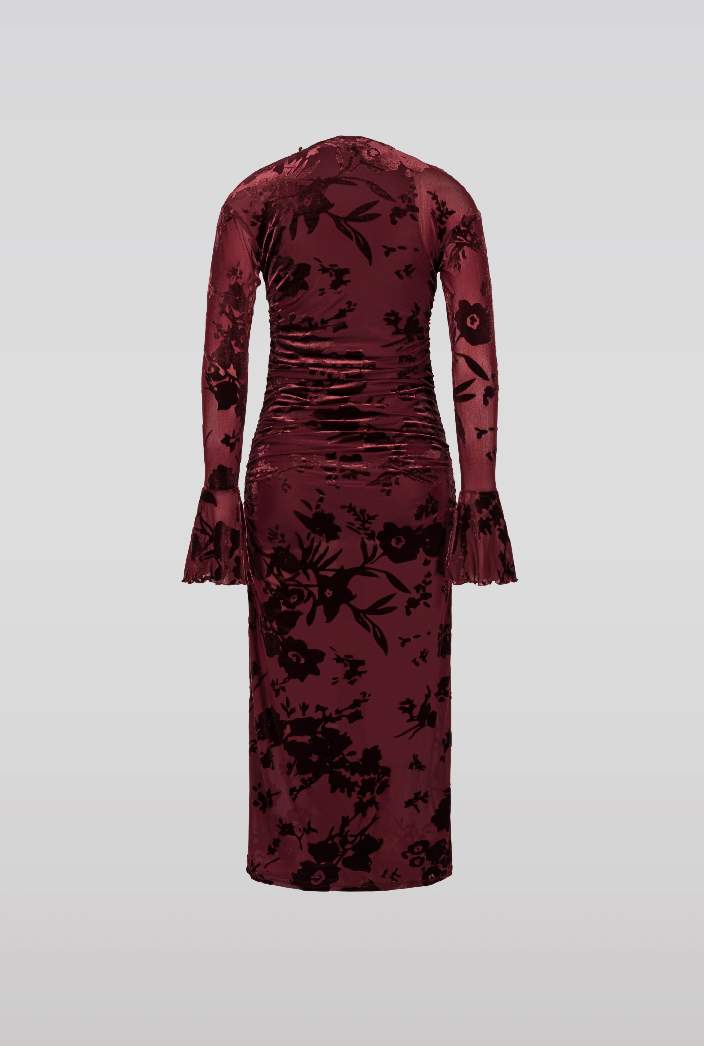 SAEMDI Flocked Mesh Dress - Image 3