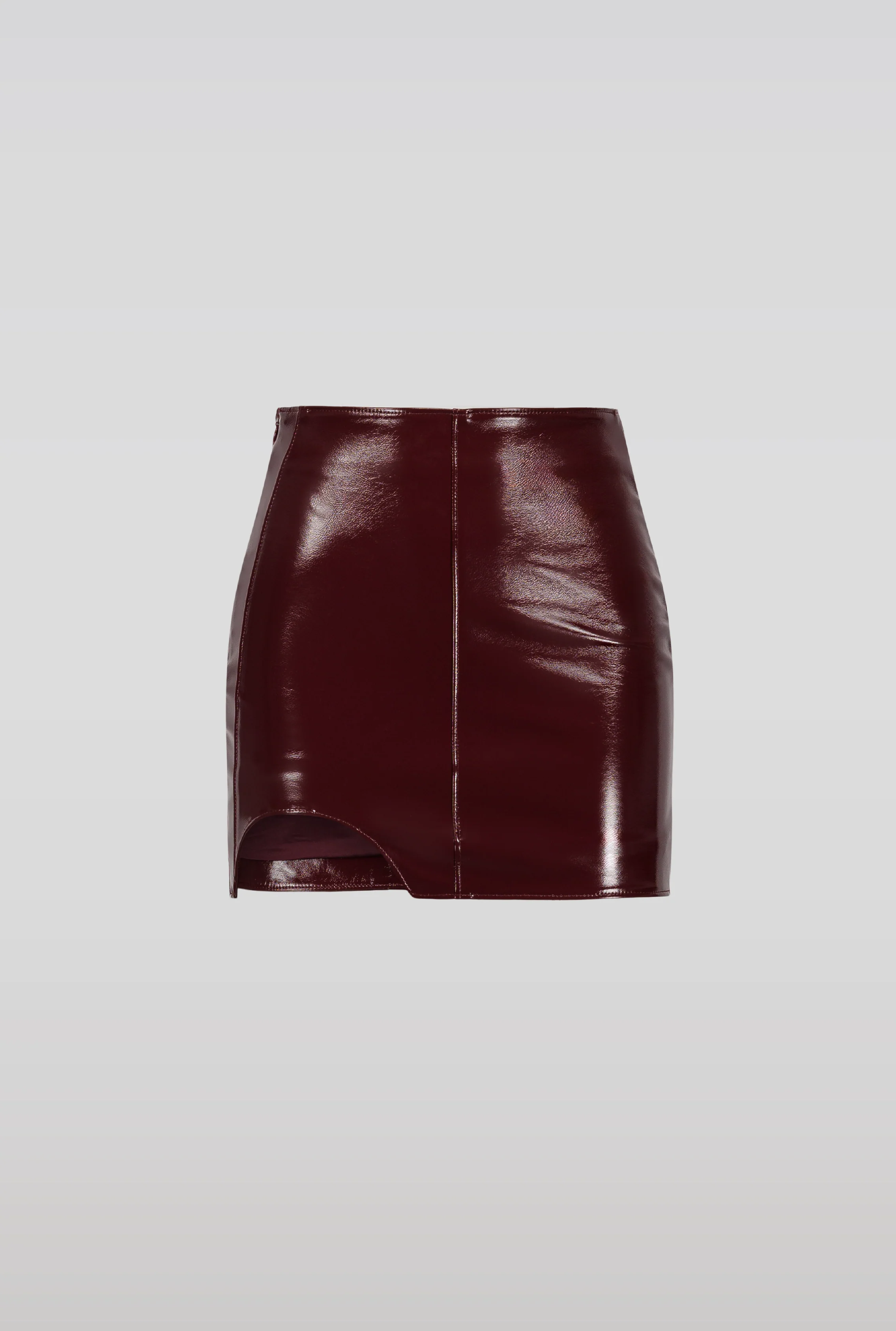 SAEMDI Patent Mini Skirt - Image 2