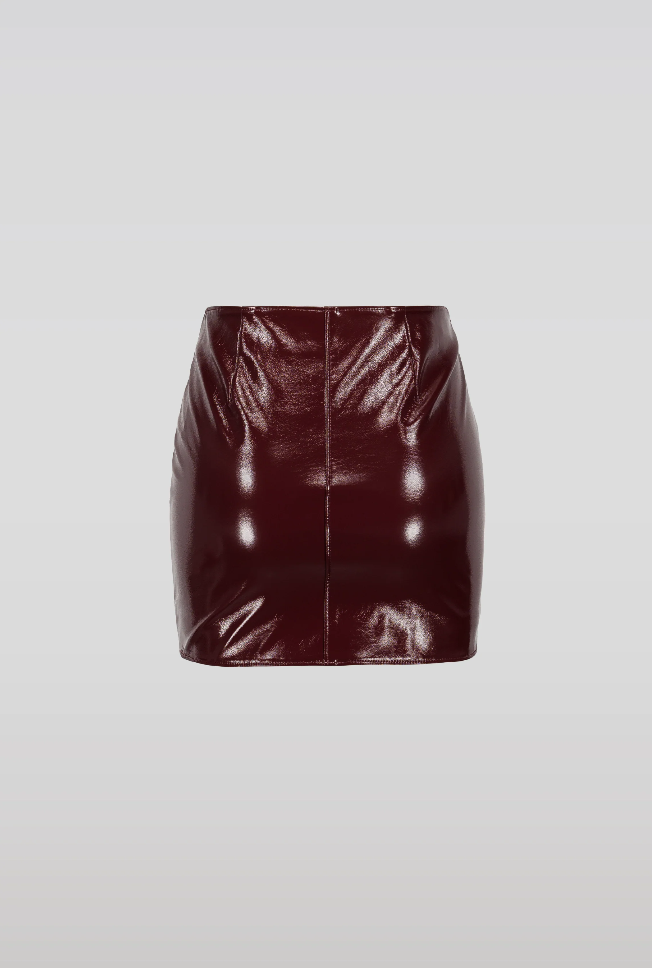 SAEMDI Patent Mini Skirt - Image 3