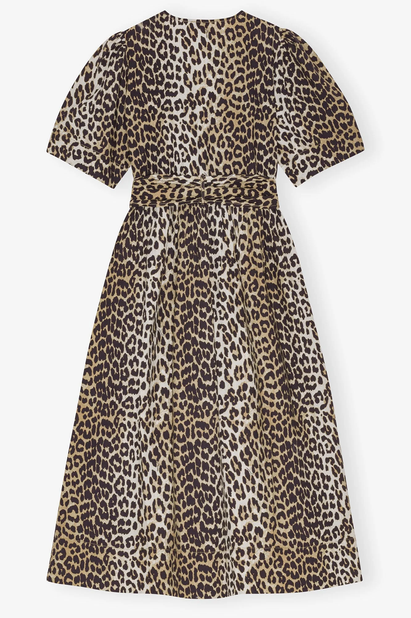 Ganni Leopard Printed Tie Dress - Image 6
