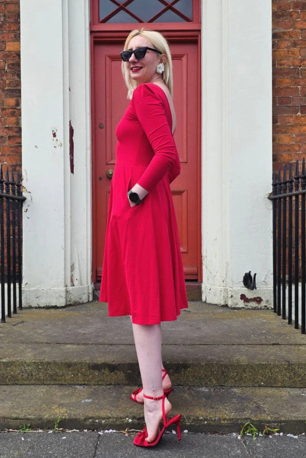 Kristinit Red Pina Ballet Dress - Image 4