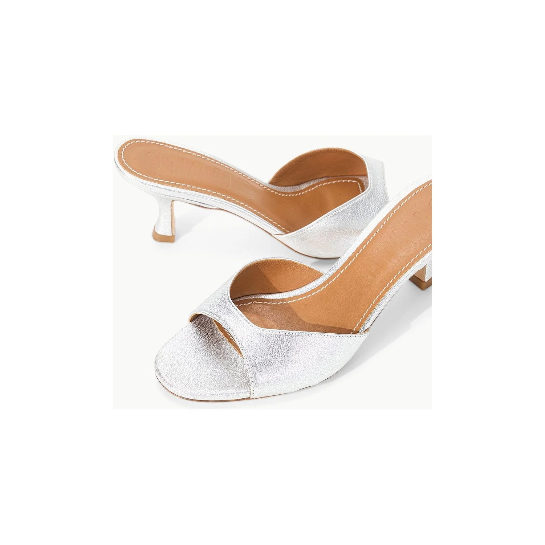 Staud Brigitte Mule - Silver - Image 5