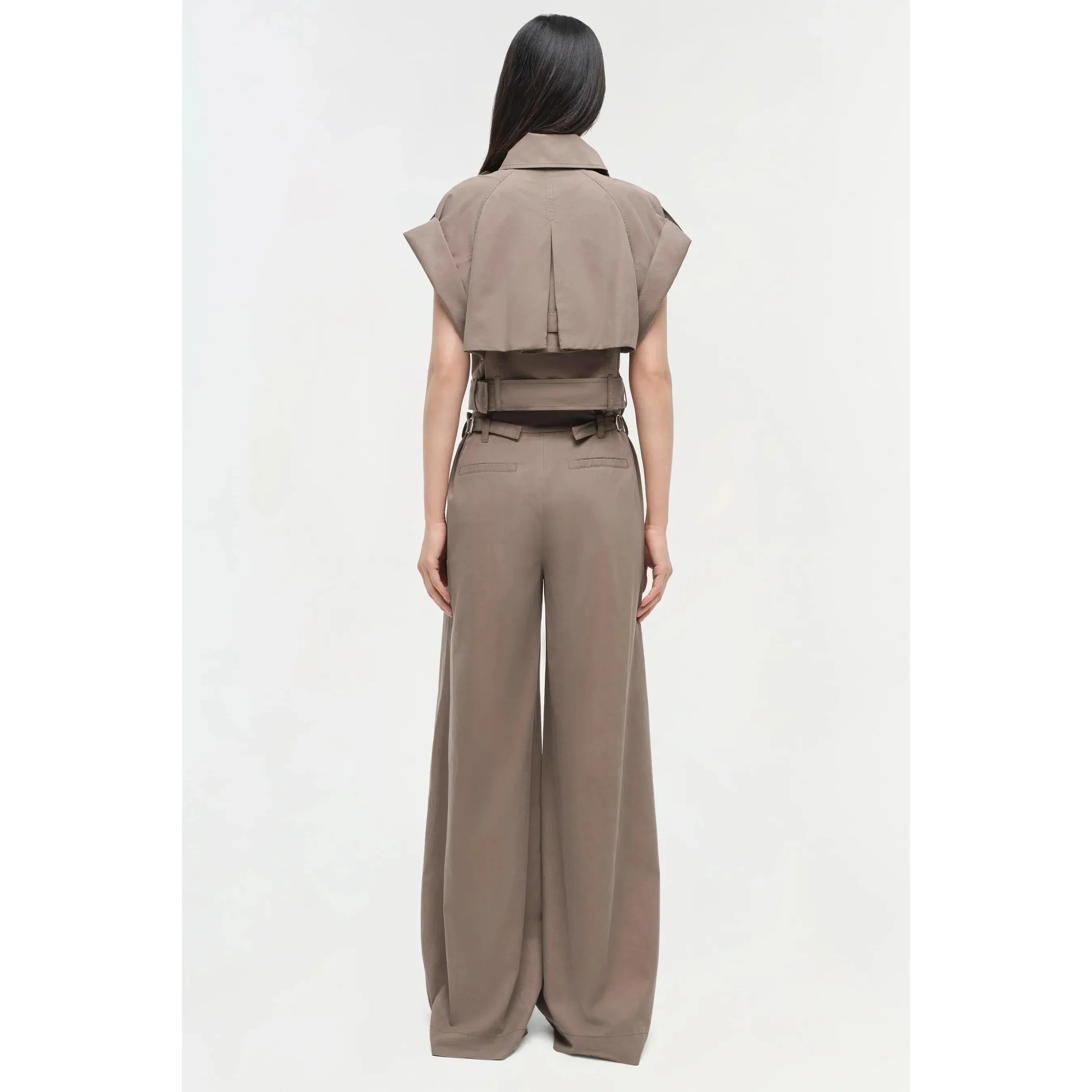 Jonathan Simkhai Haydin Linen Cargo Pant - Faded Olive - Image 4