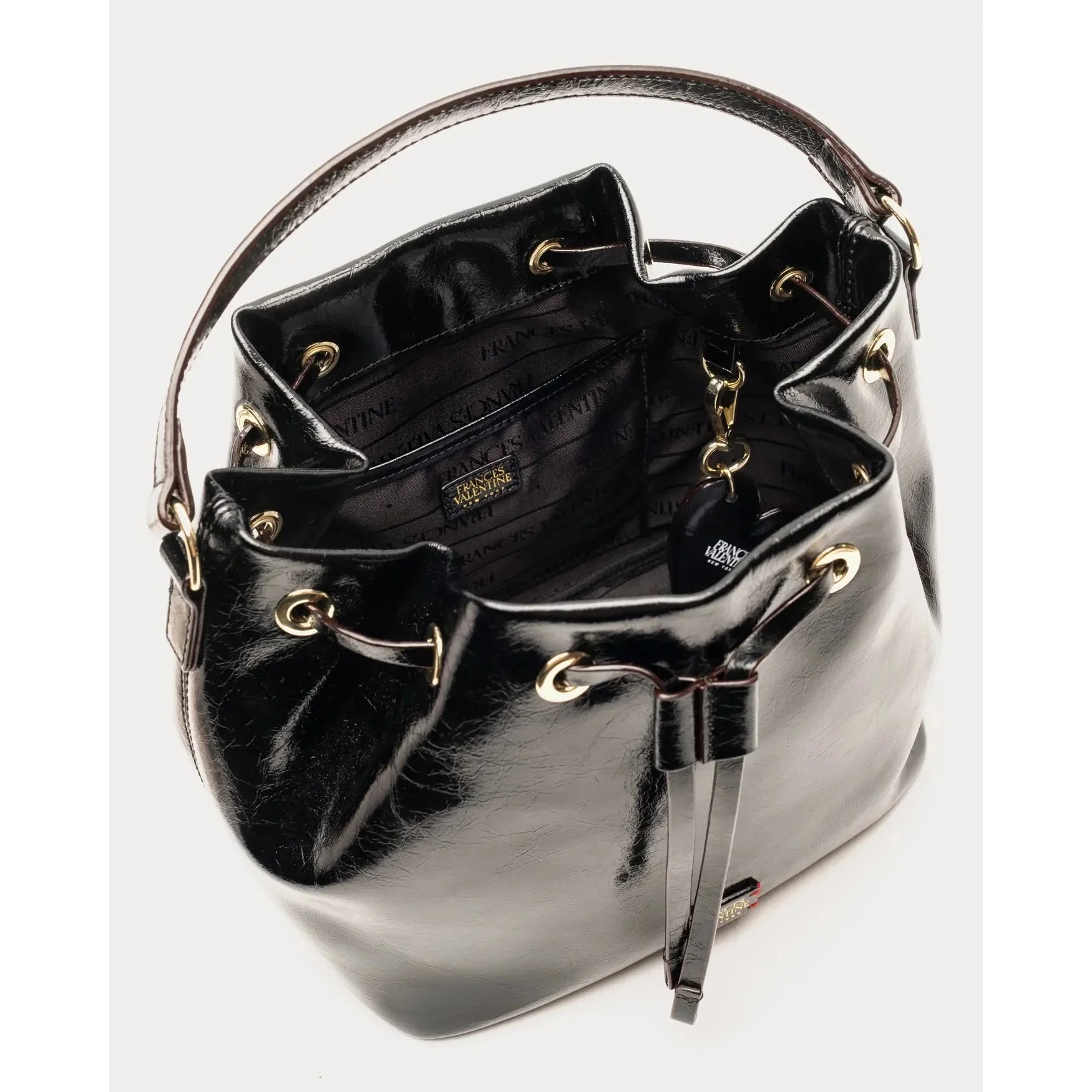 Frances Valentine Medium Minnie Bucket Bag - Black - Image 4