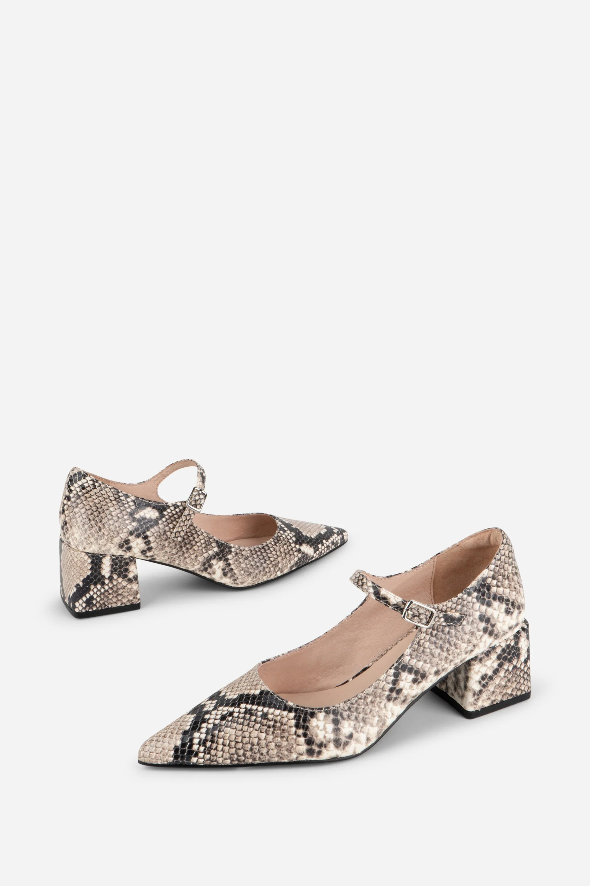 "INTENTIONALLY __________." Bond Snake Mary Jane Heel - Black White - Image 3