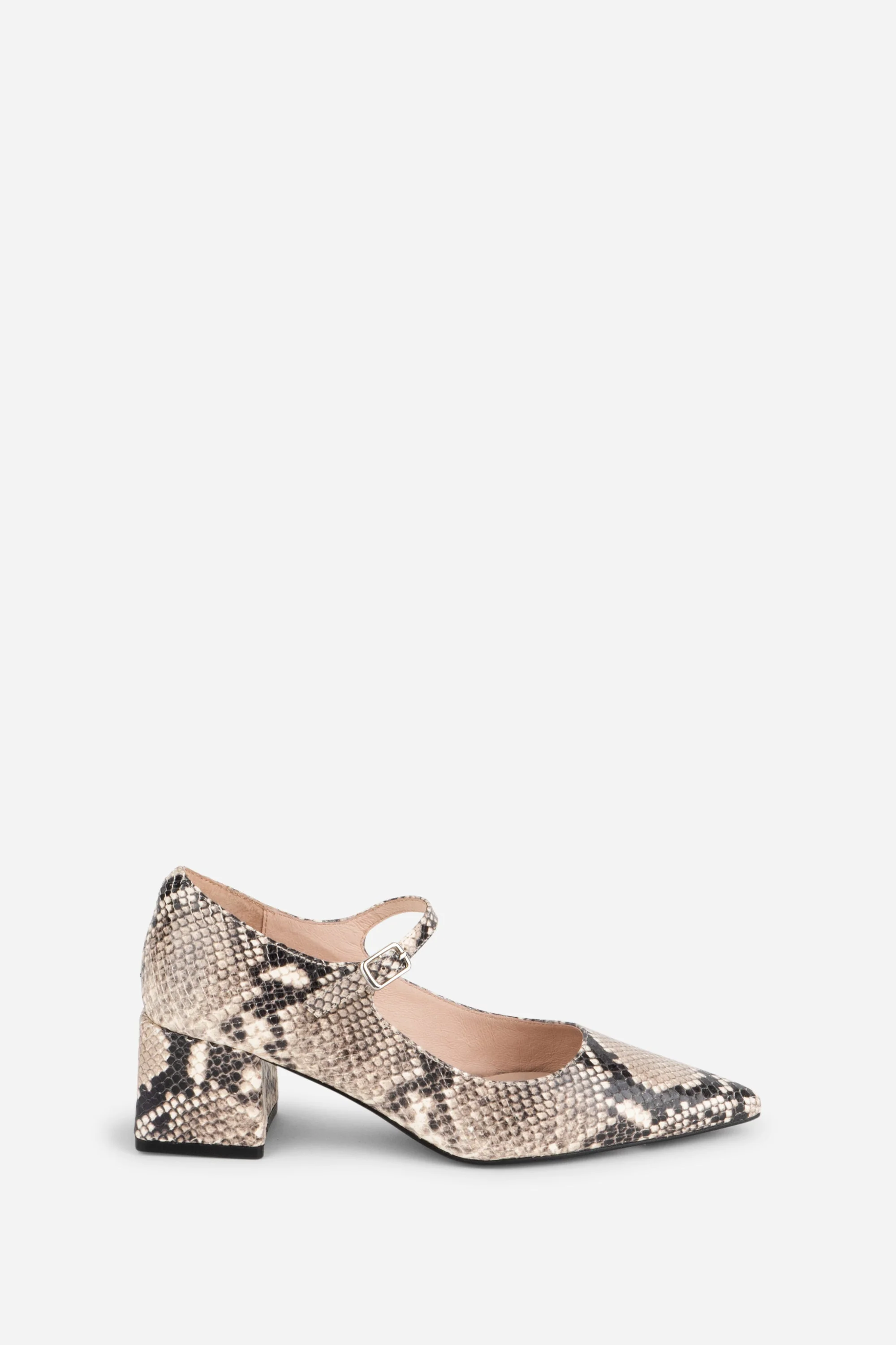 "INTENTIONALLY __________." Bond Snake Mary Jane Heel - Black White - Image 6