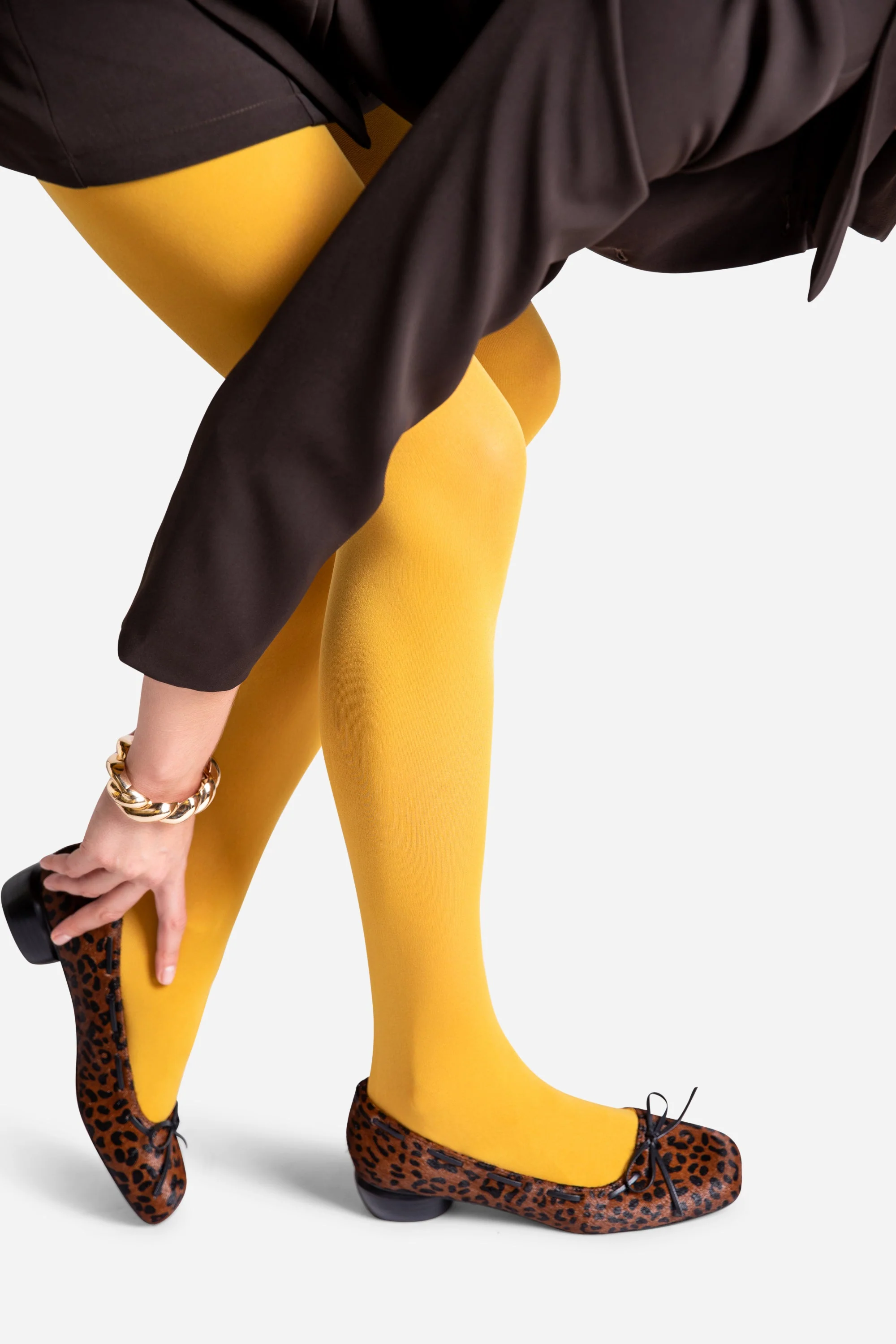INTENTIONALLY __________. Sia Flat - Brown Cheetah - Image 2