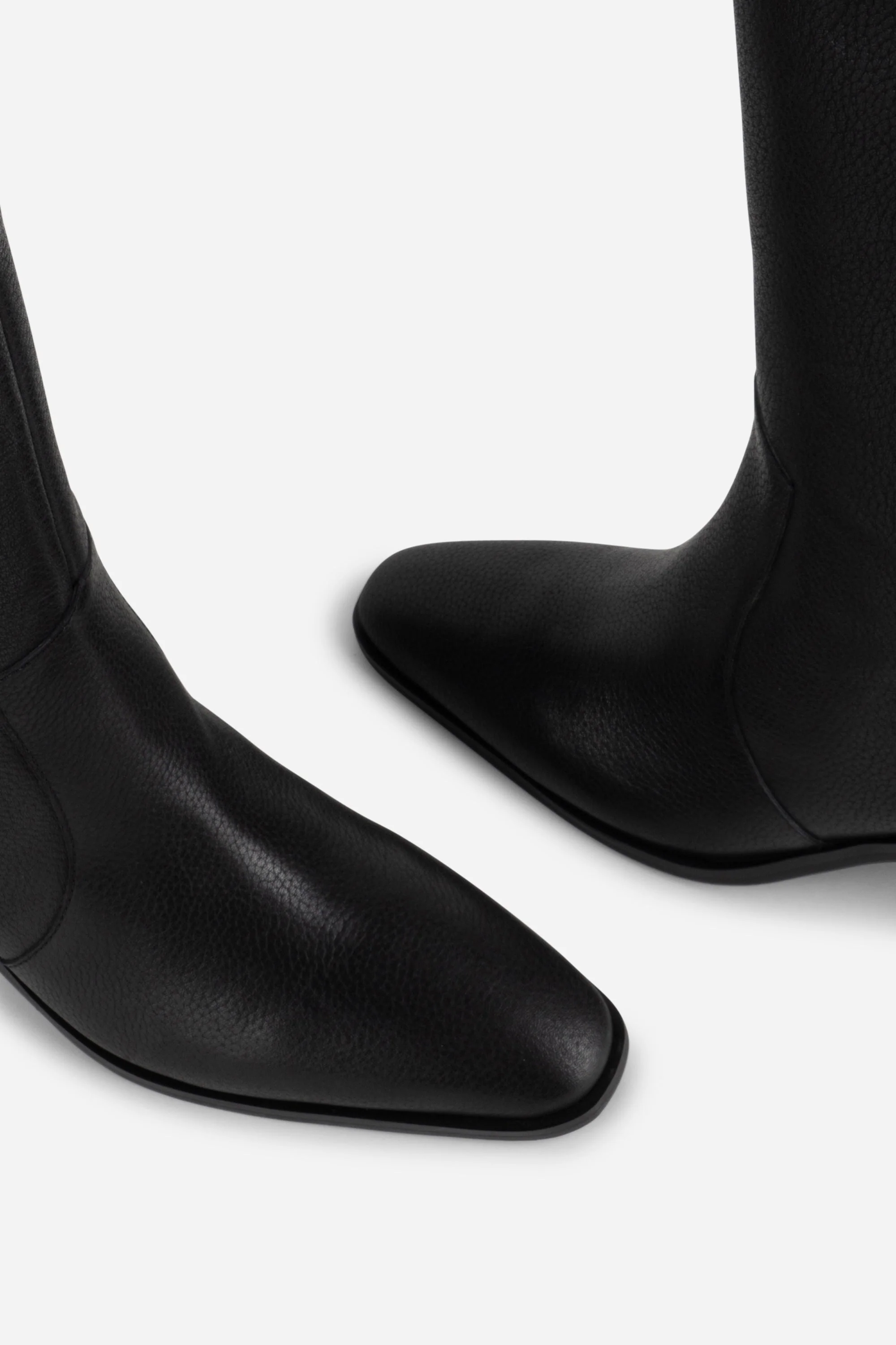 INTENTIONALLY __________. Worth Leather Western Boot - Black - Image 4