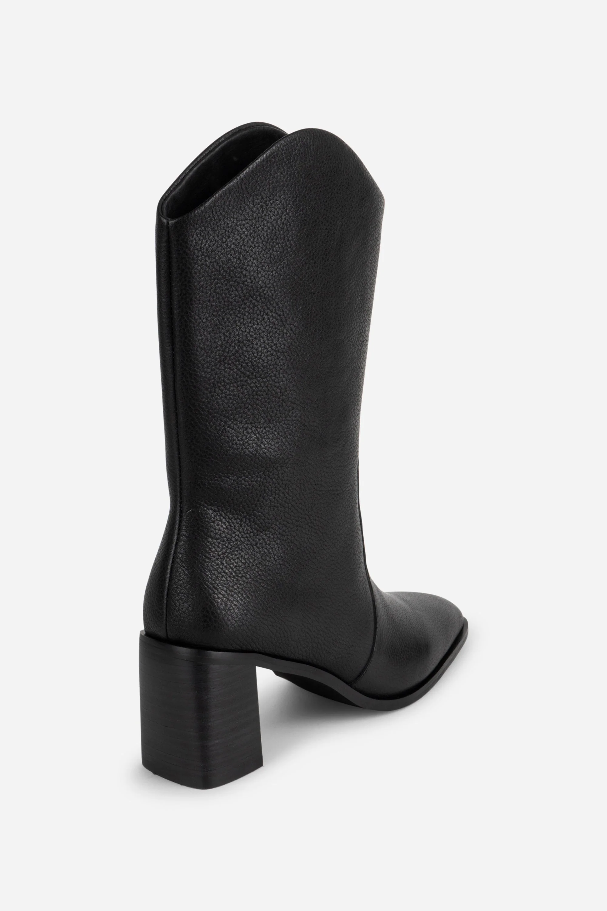 INTENTIONALLY __________. Worth Leather Western Boot - Black - Image 5