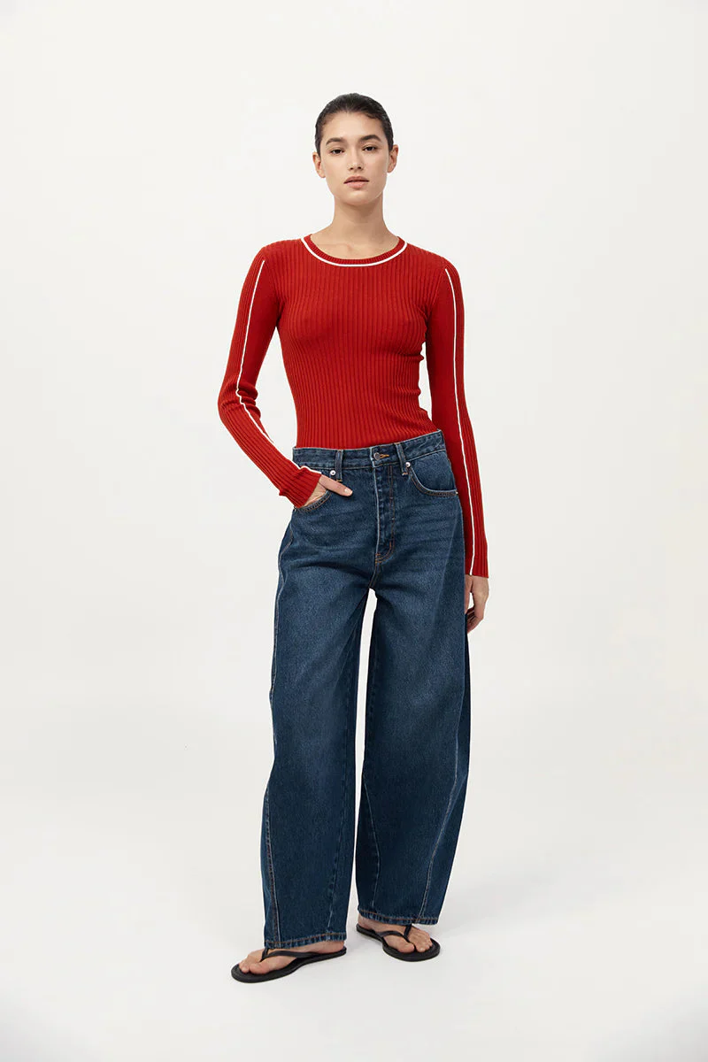 St. Agni Mid Rise Balloon Jeans - Image 3