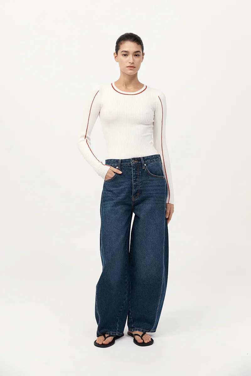 St. Agni Mid Rise Balloon Jeans - Image 4