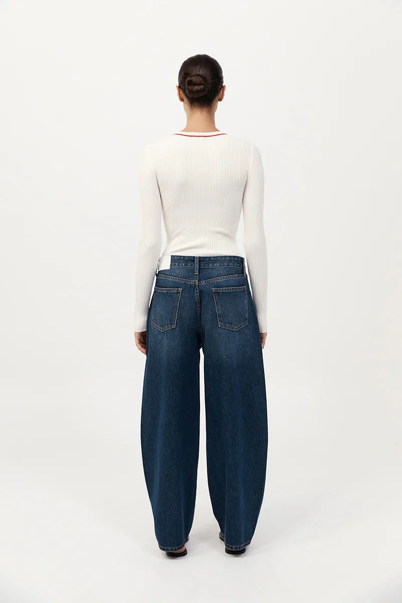St. Agni Mid Rise Balloon Jeans - Image 6