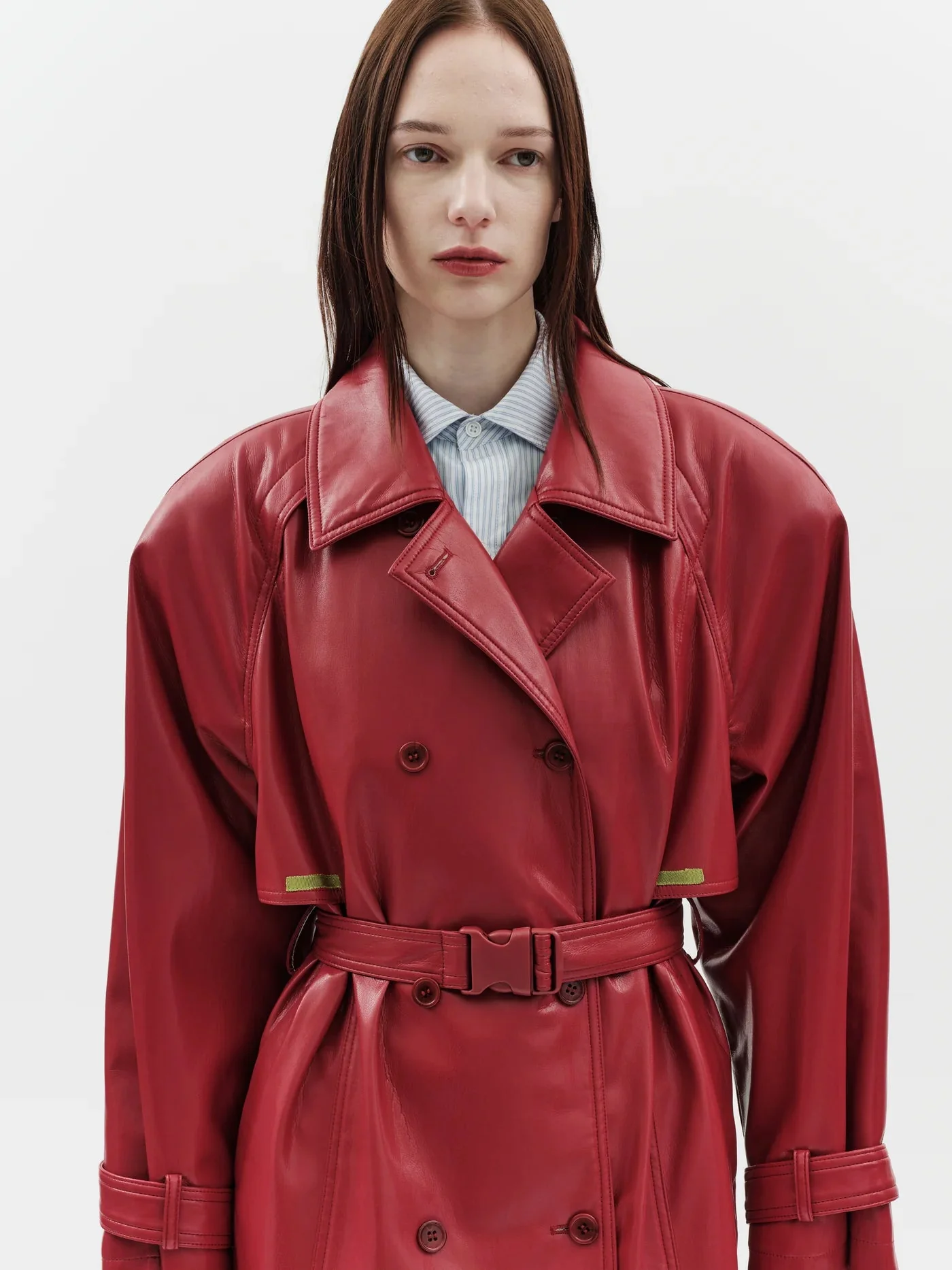 Jakke Mila Trench Coat - Red - Image 4