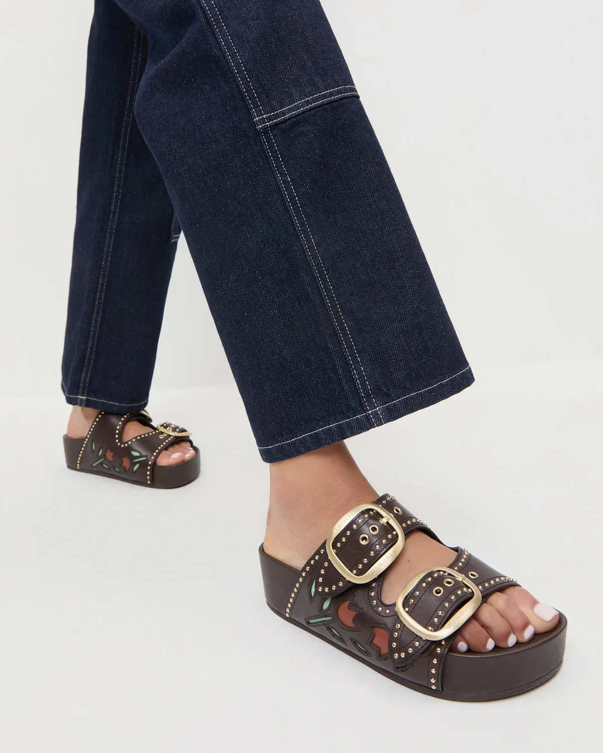 Loeffler Randall Eve Two Band Sandal - Tmoro - Image 3