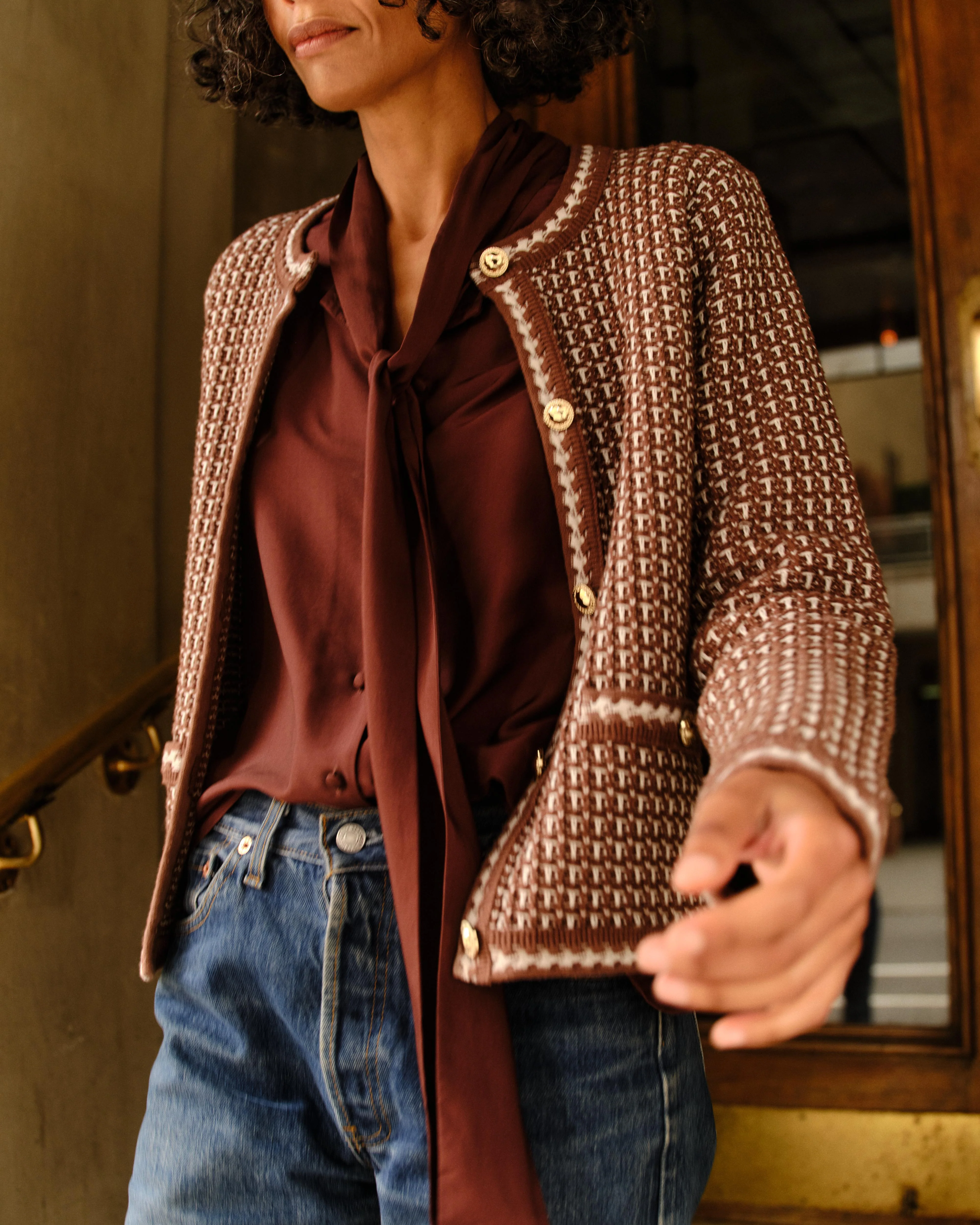 Cartolina Evelyn Long Sleeve Cardigan - Image 2