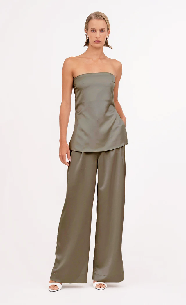 Nonchalant Label Rollo Pant - Moss - Image 2