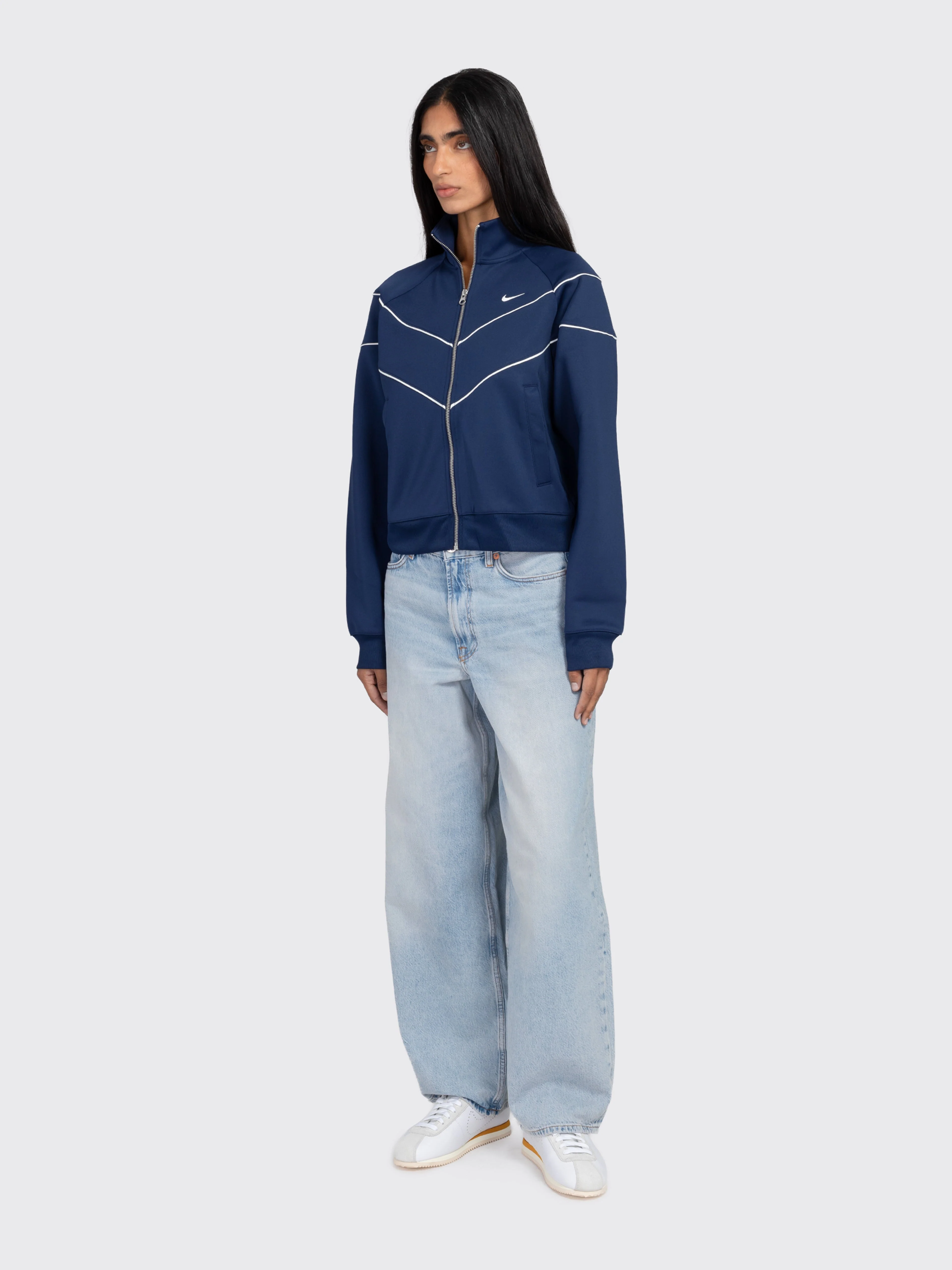 Nike Windrunner Knit Jacket - Navy - Image 4