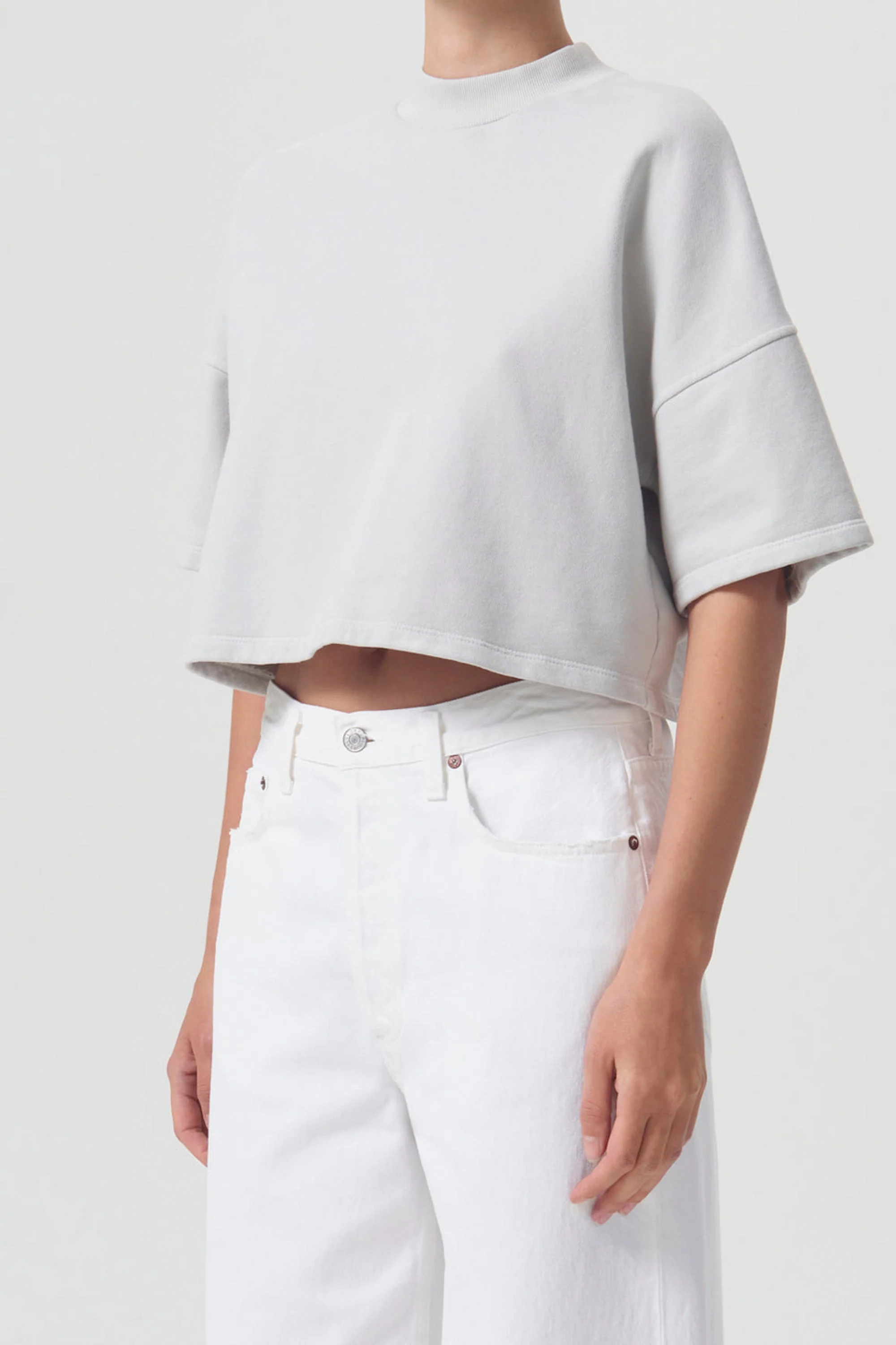AGOLDE Reed Fleece Tee - Image 6