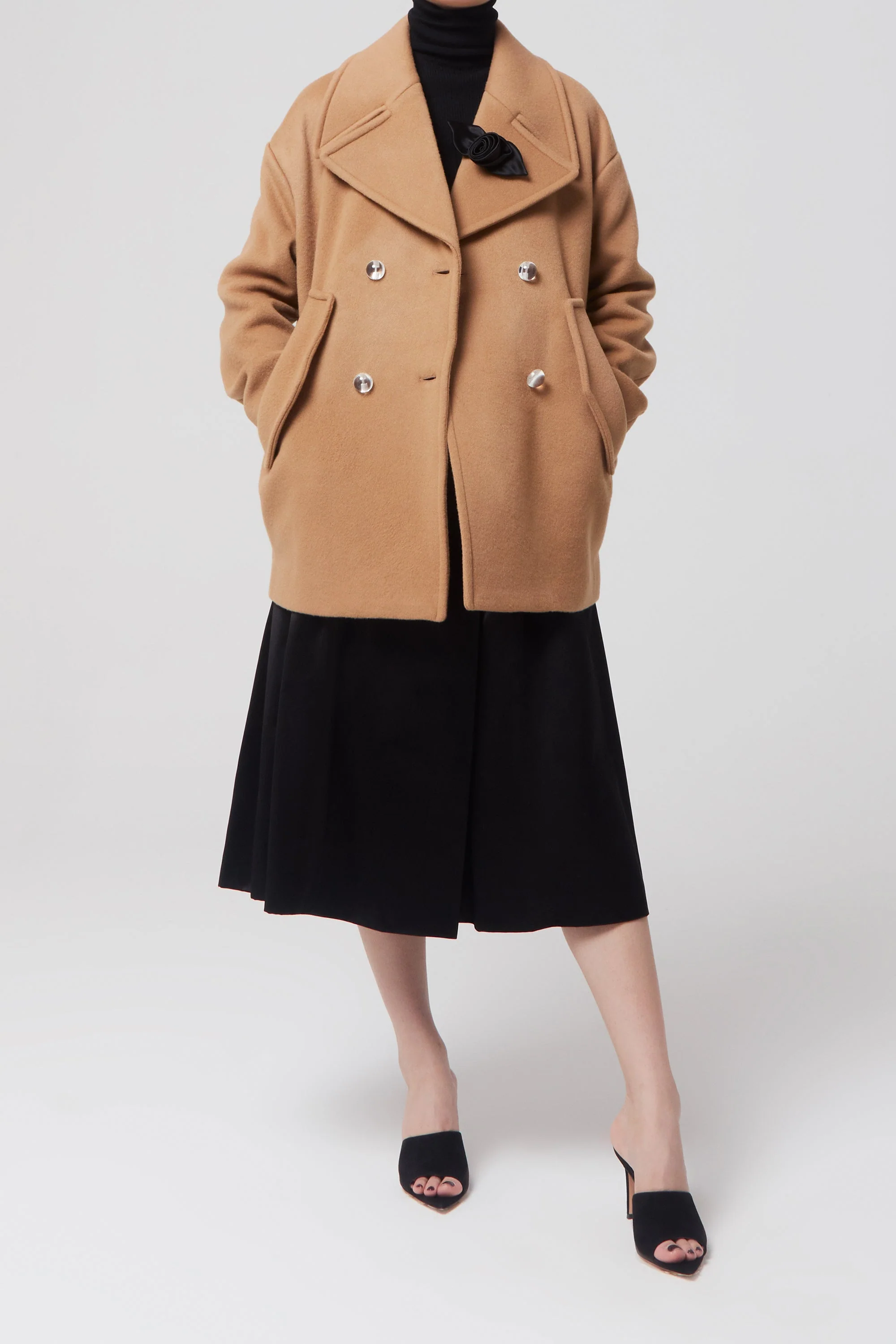 Rochas Peacoat - Dark Beige - Image 2