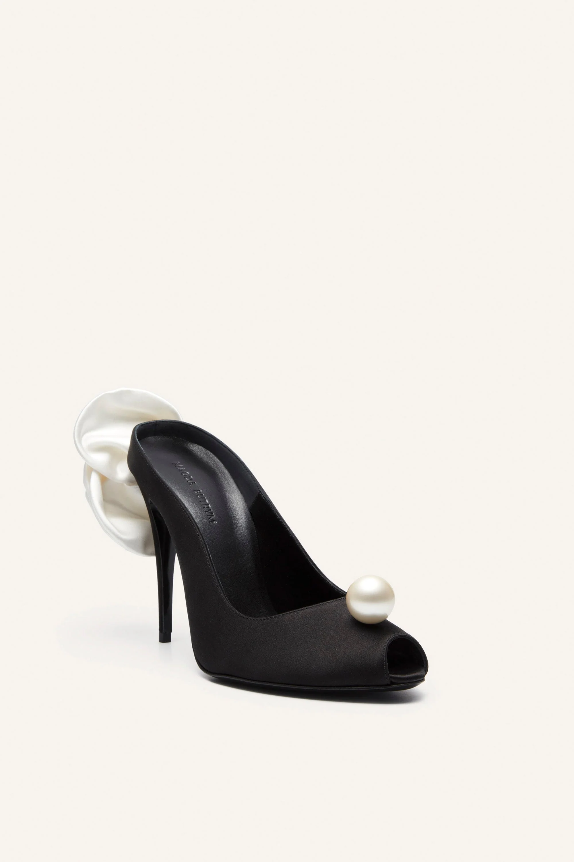 Magda Butrym RE24 Peep Toe Mules - Black - Image 10