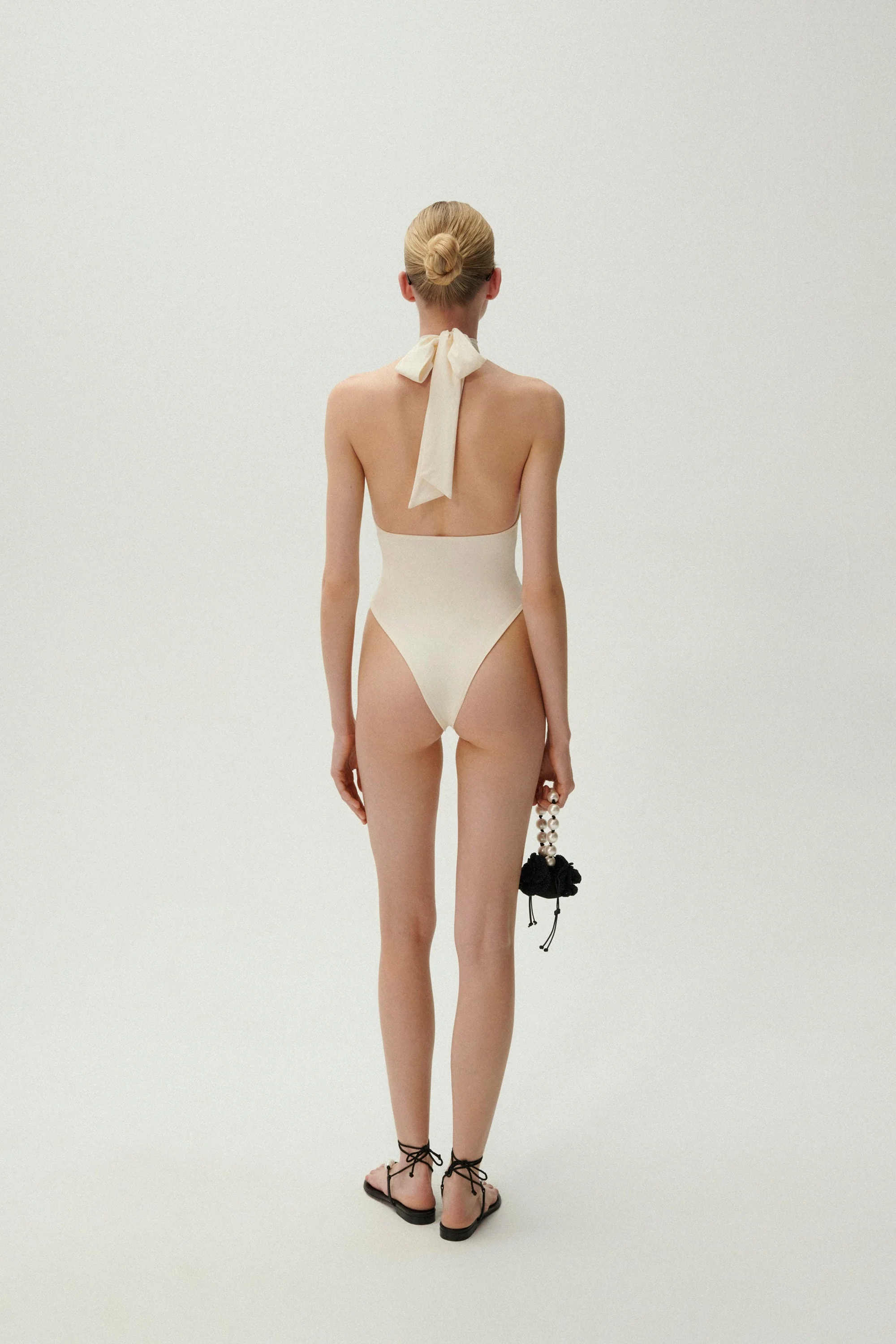 Magda Butrym RE24 Swimsuit 01 - Cream - Image 2