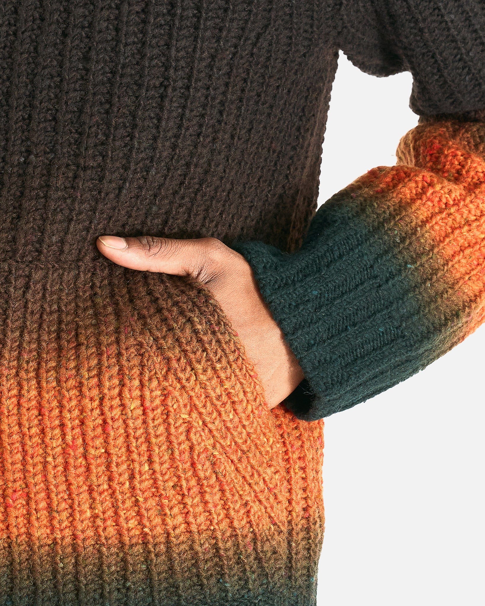 sacai Garment Dye Wool Knit Cardigan - Image 4