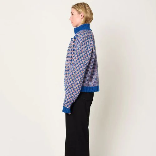 Henrik Vibskov Kimchi Cardigan - Blue Party - Image 3