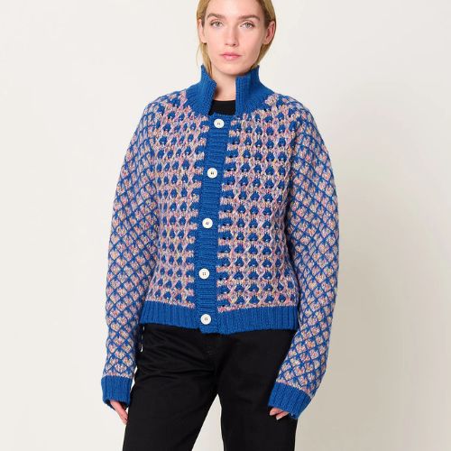 Henrik Vibskov Kimchi Cardigan - Blue Party - Image 4