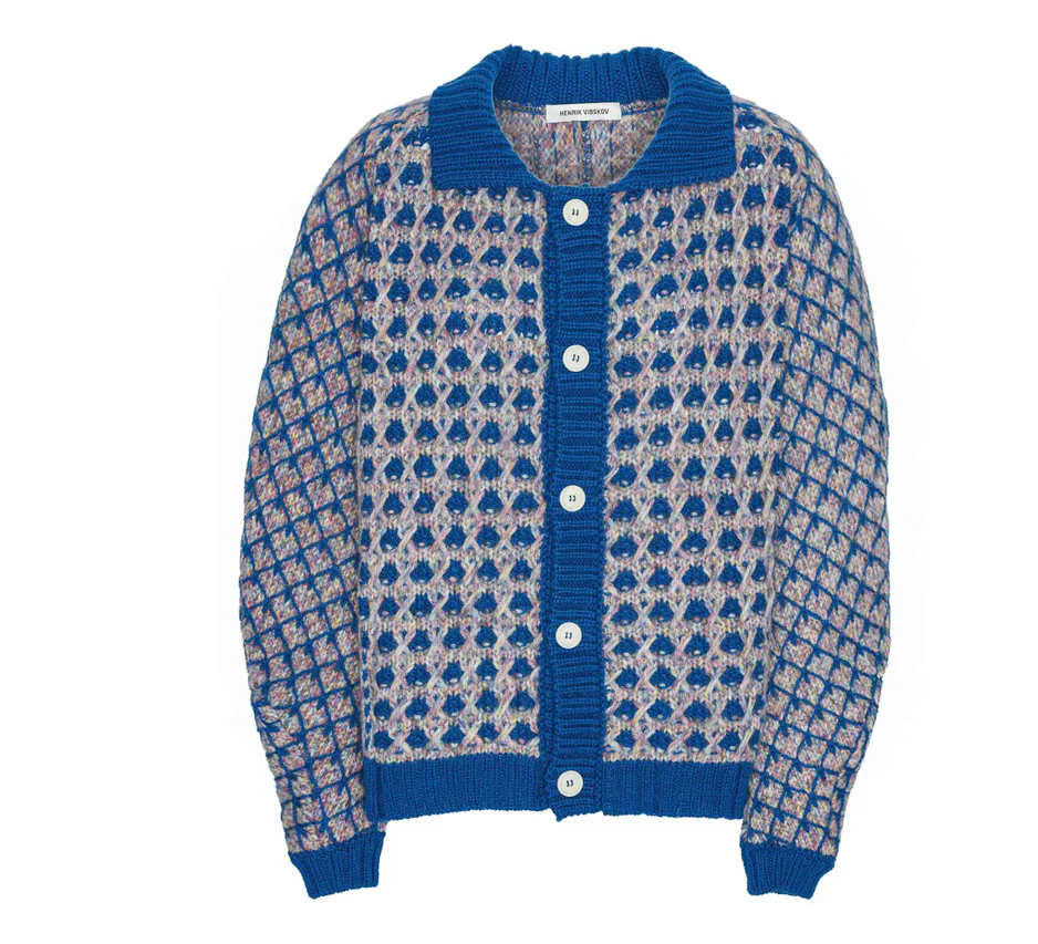 Henrik Vibskov Kimchi Cardigan - Blue Party - Image 6